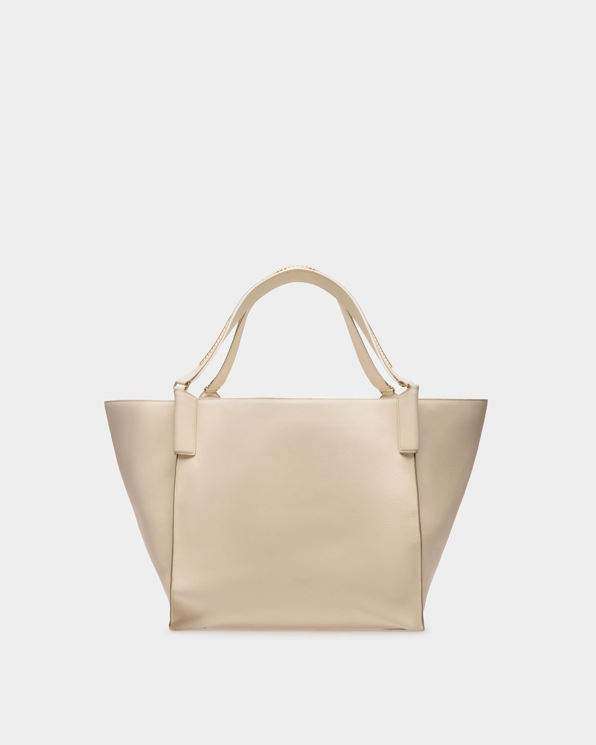 Arkle Extra Large ショッパーバッグ ボーンホワイト レザー - 男性 - Bally - 03