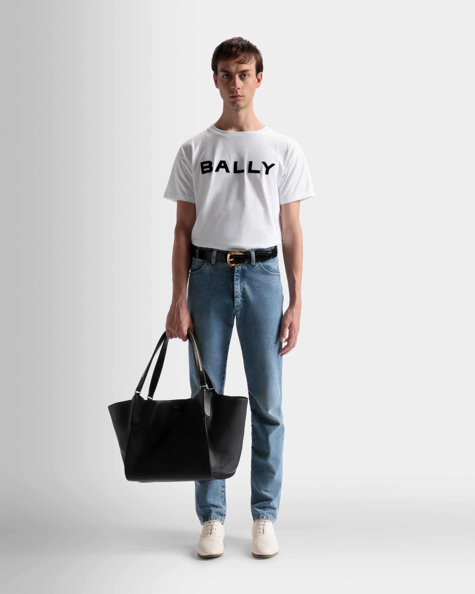 Arkle Large ショッパーバッグ ブラック レザー - 男性 - Bally - 02