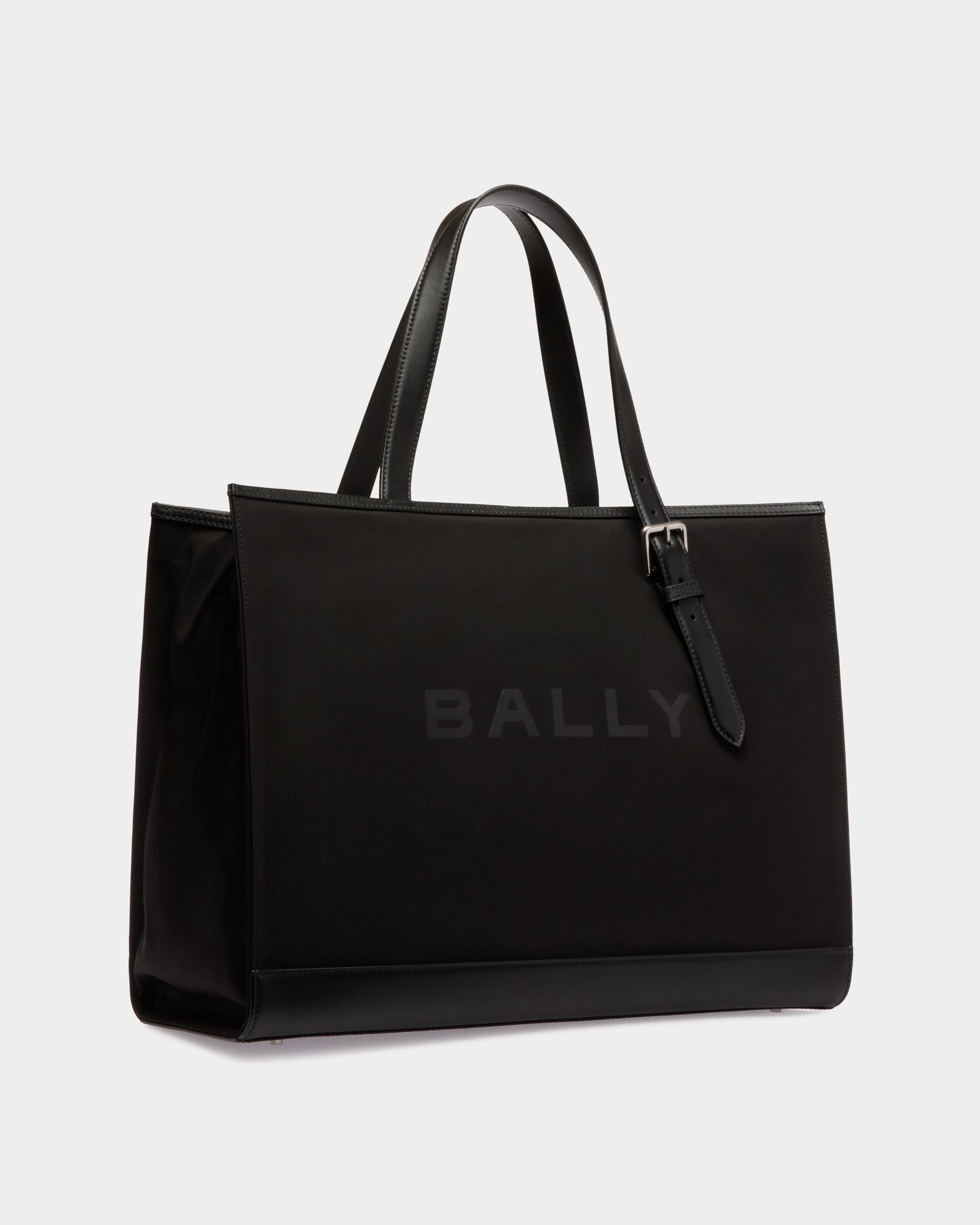 Bar トートバッグ ブラック ナイロン＆レザー - 男性 - Bally - 03