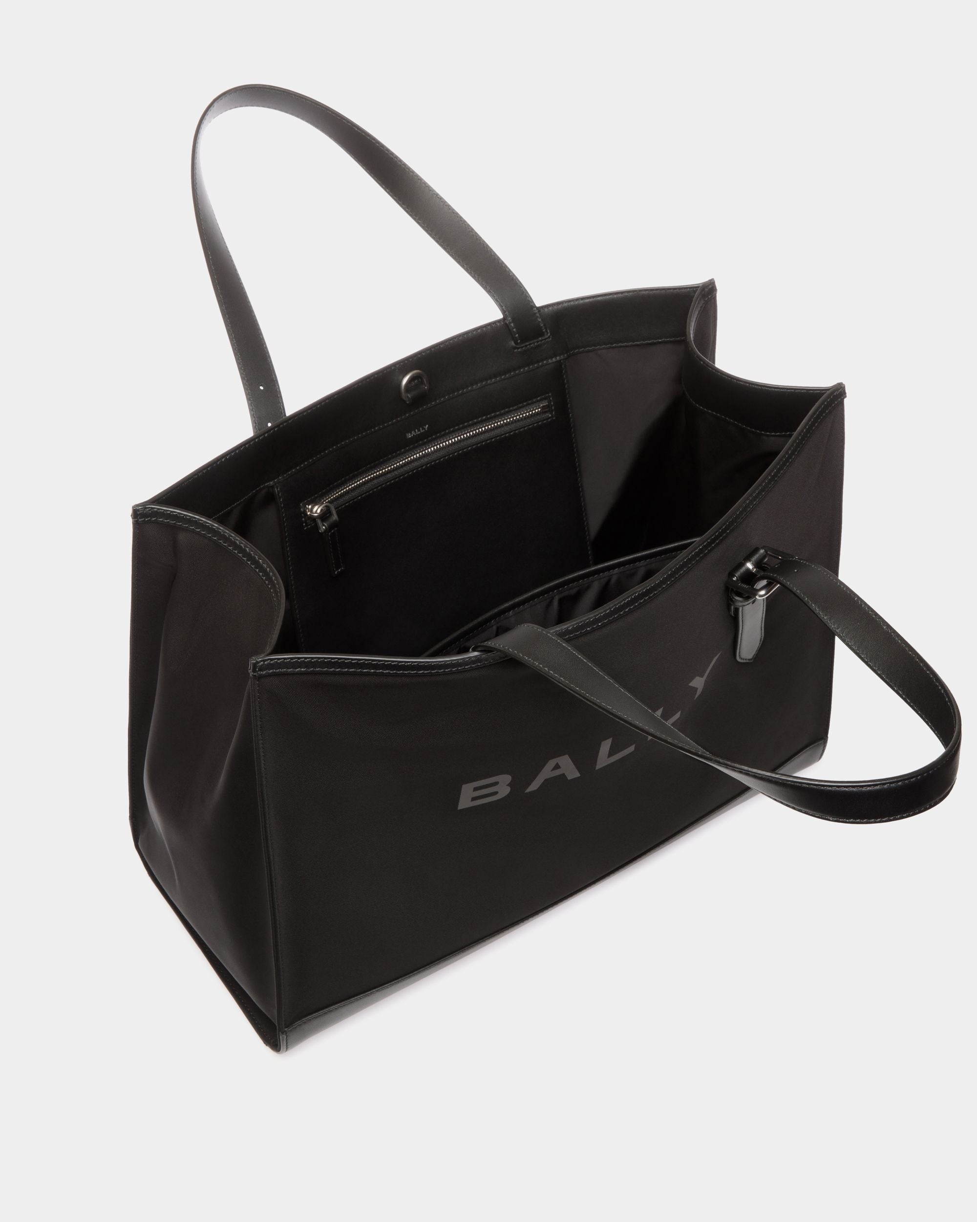 Bar トートバッグ ブラック ナイロン＆レザー - 男性 - Bally - 04
