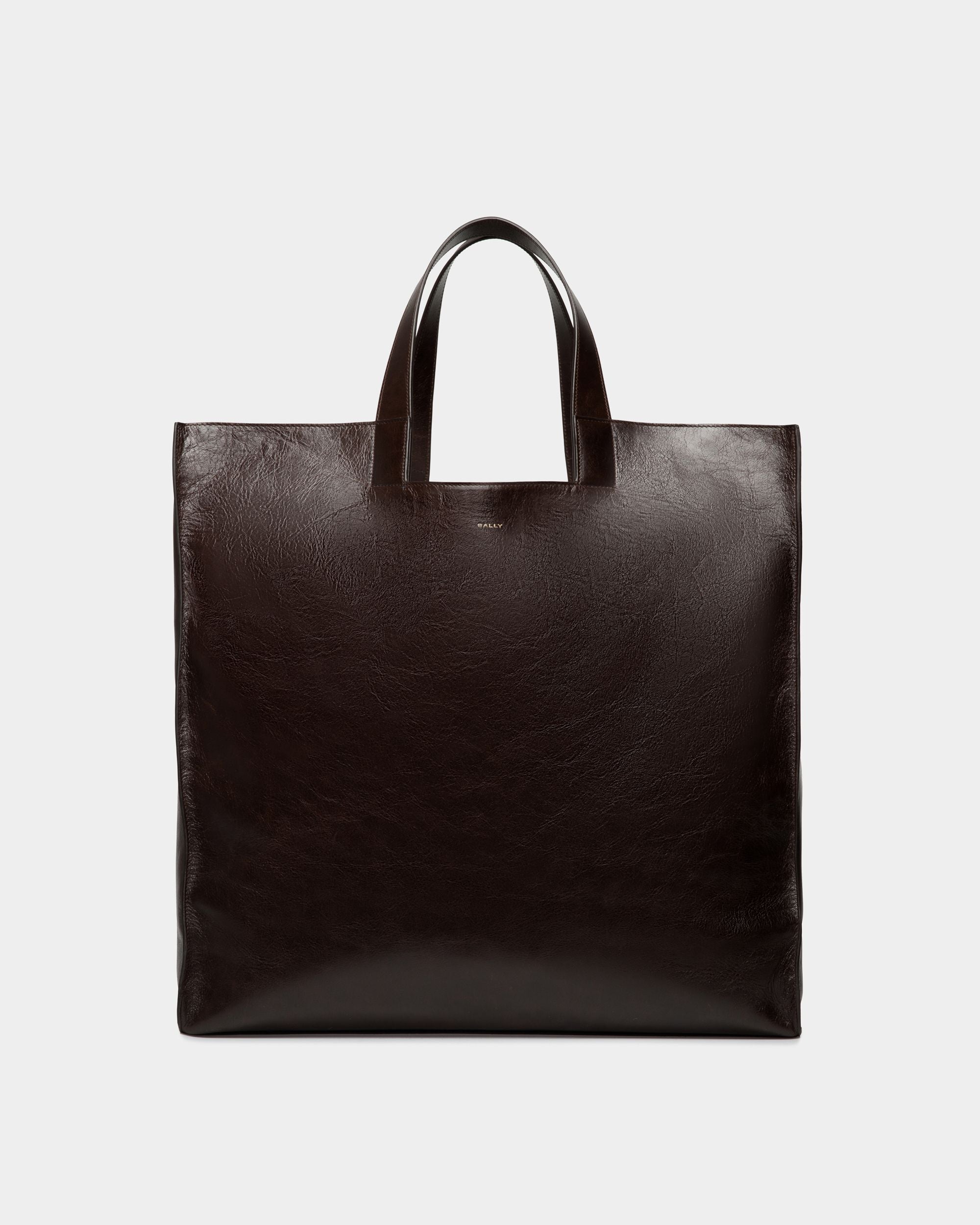 Easy Bally トートバッグ エバノブラウン レザー - 男性 - Bally - 01