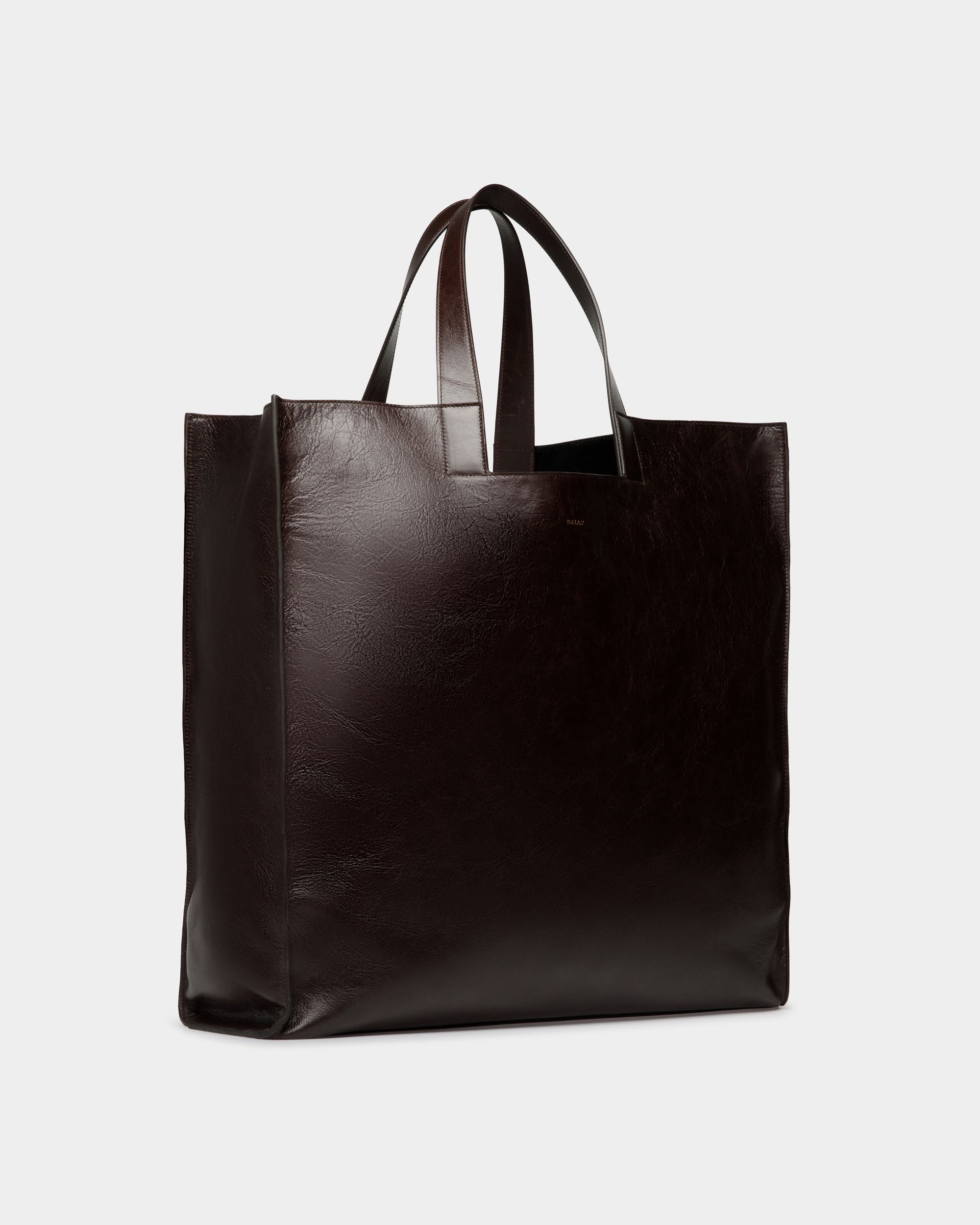 Easy Bally トートバッグ エバノブラウン レザー - 男性 - Bally - 04