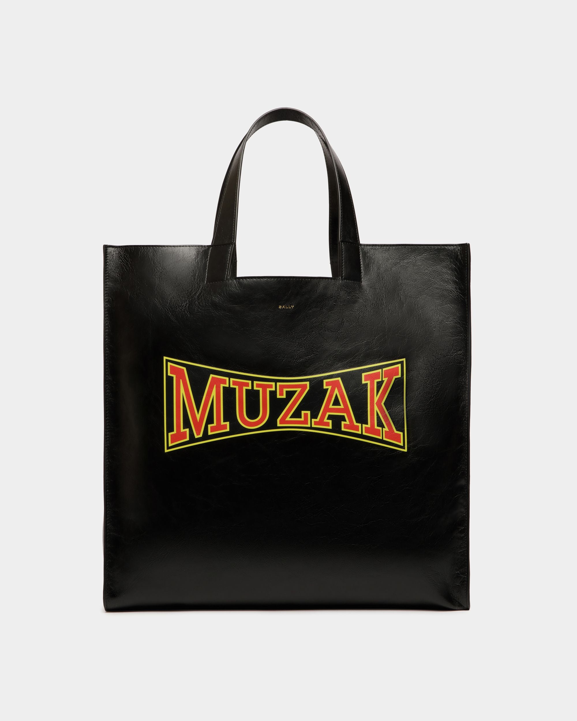 DJ Leo Mas x Bally トートバッグ ブラック レザー Muzakプリント - 男性 - Bally - 01