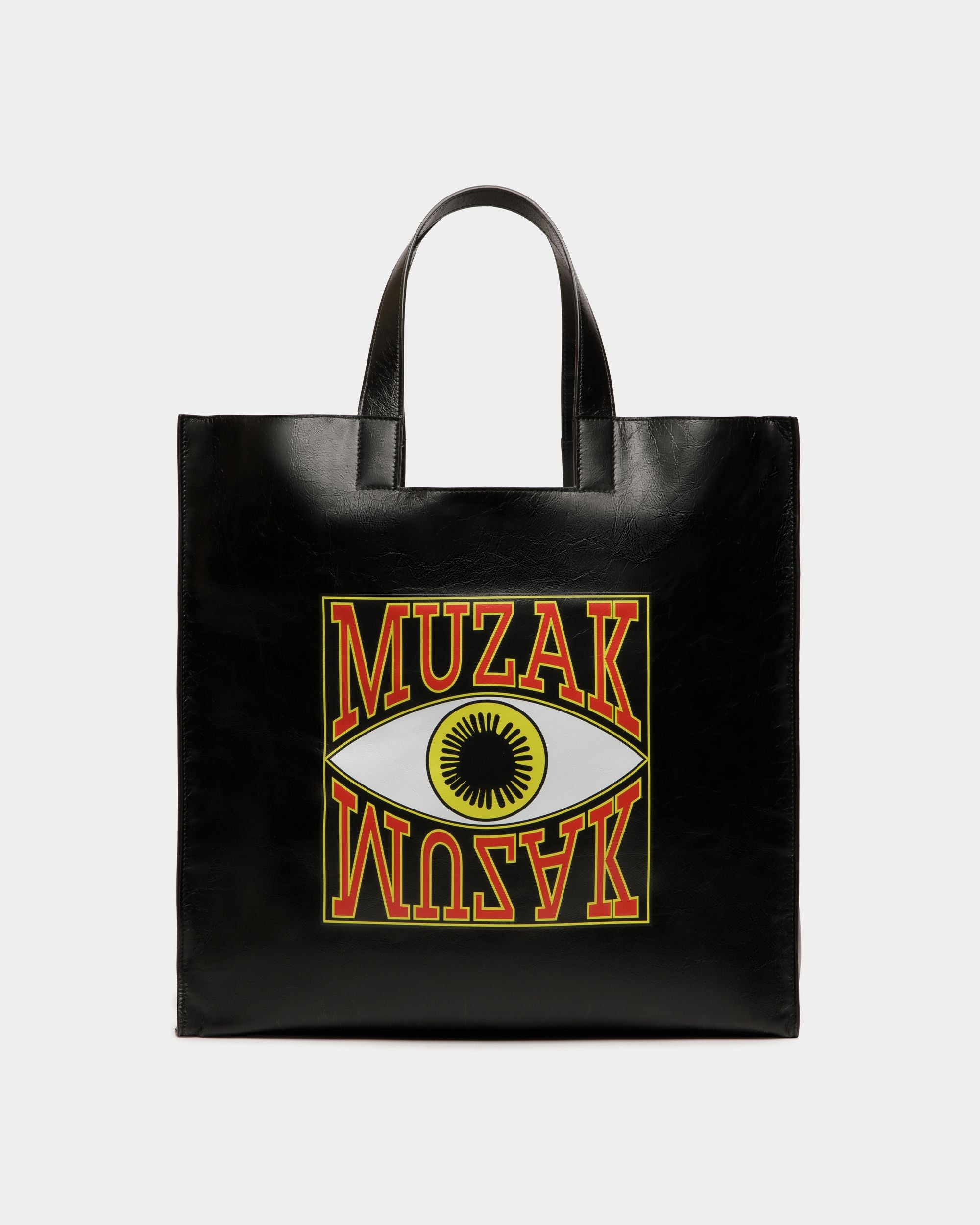 DJ Leo Mas x Bally トートバッグ ブラック レザー Muzakプリント - 男性 - Bally - 03