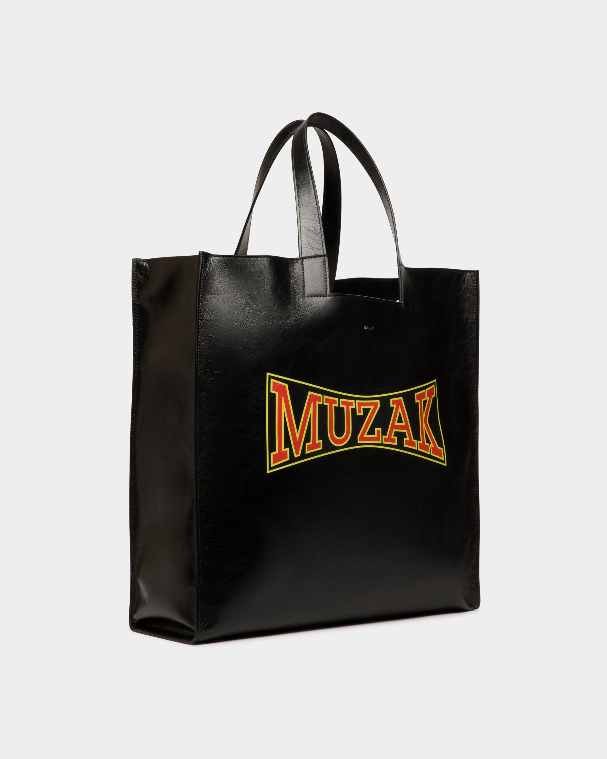 DJ Leo Mas x Bally トートバッグ ブラック レザー Muzakプリント - 男性 - Bally - 04