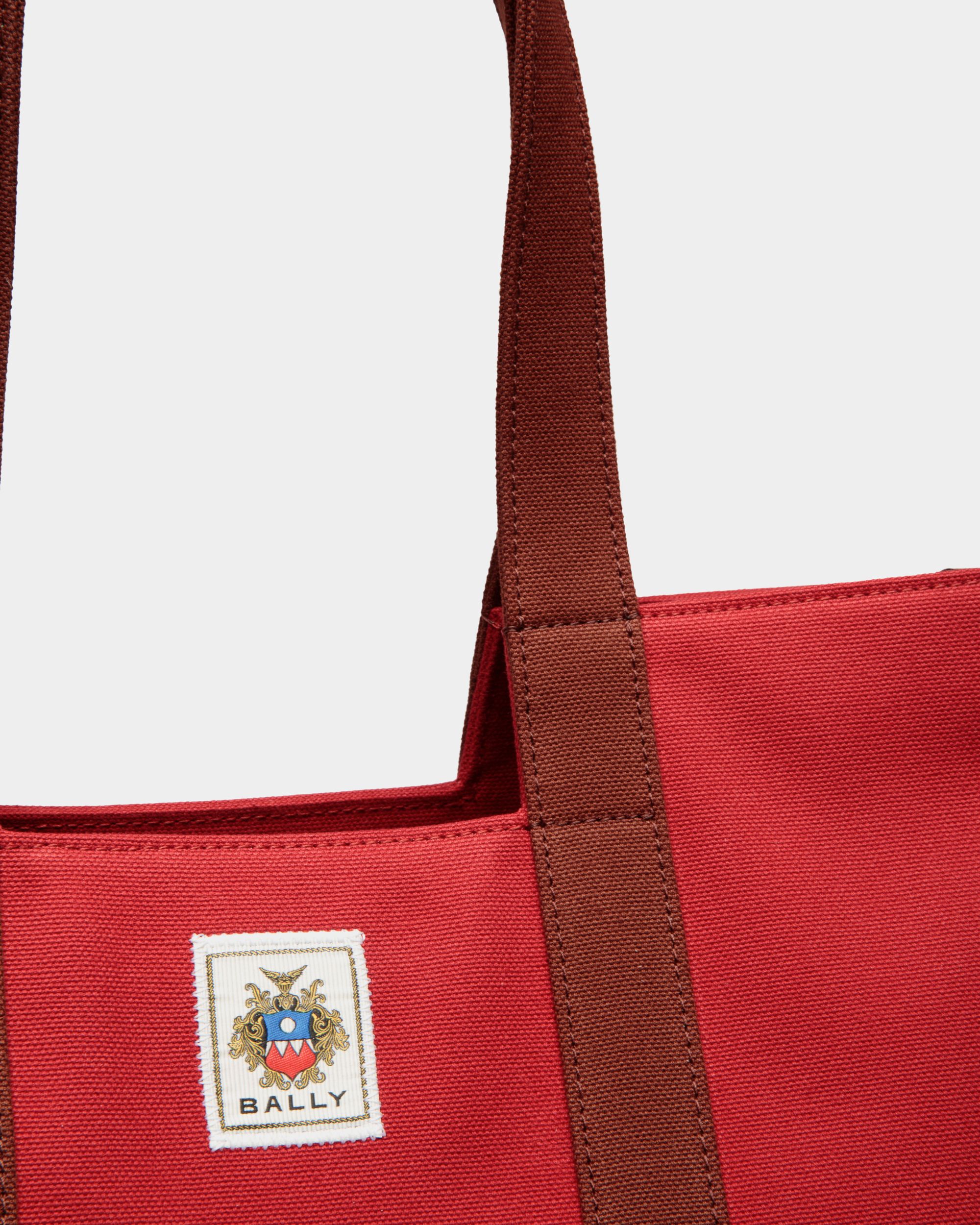 Easy Bally トートバッグ Candy Red コットンキャンバス - 男性 - Bally - 05