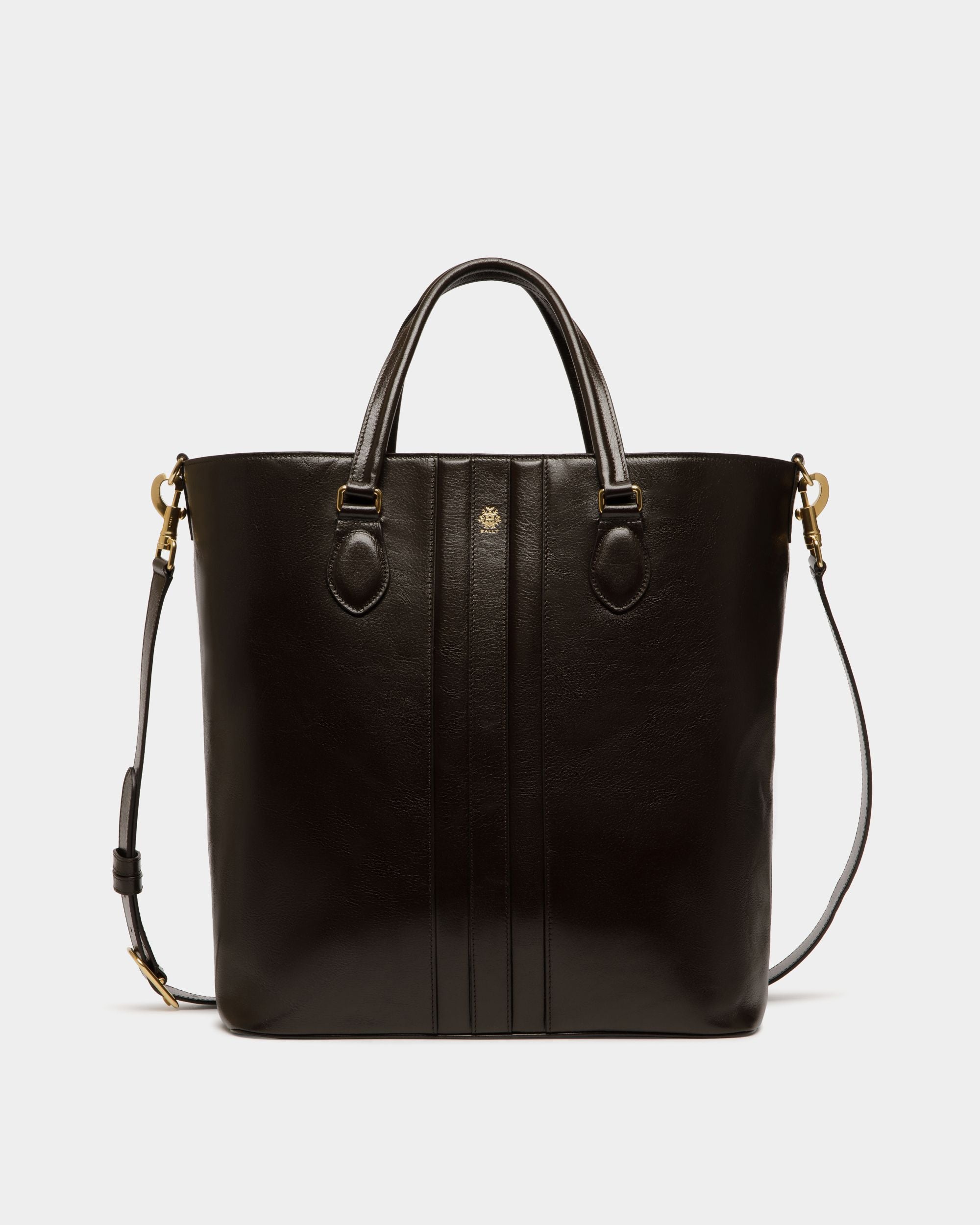 Beckett トートバッグ エバノブラウン レザー - 男性 - Bally - 01