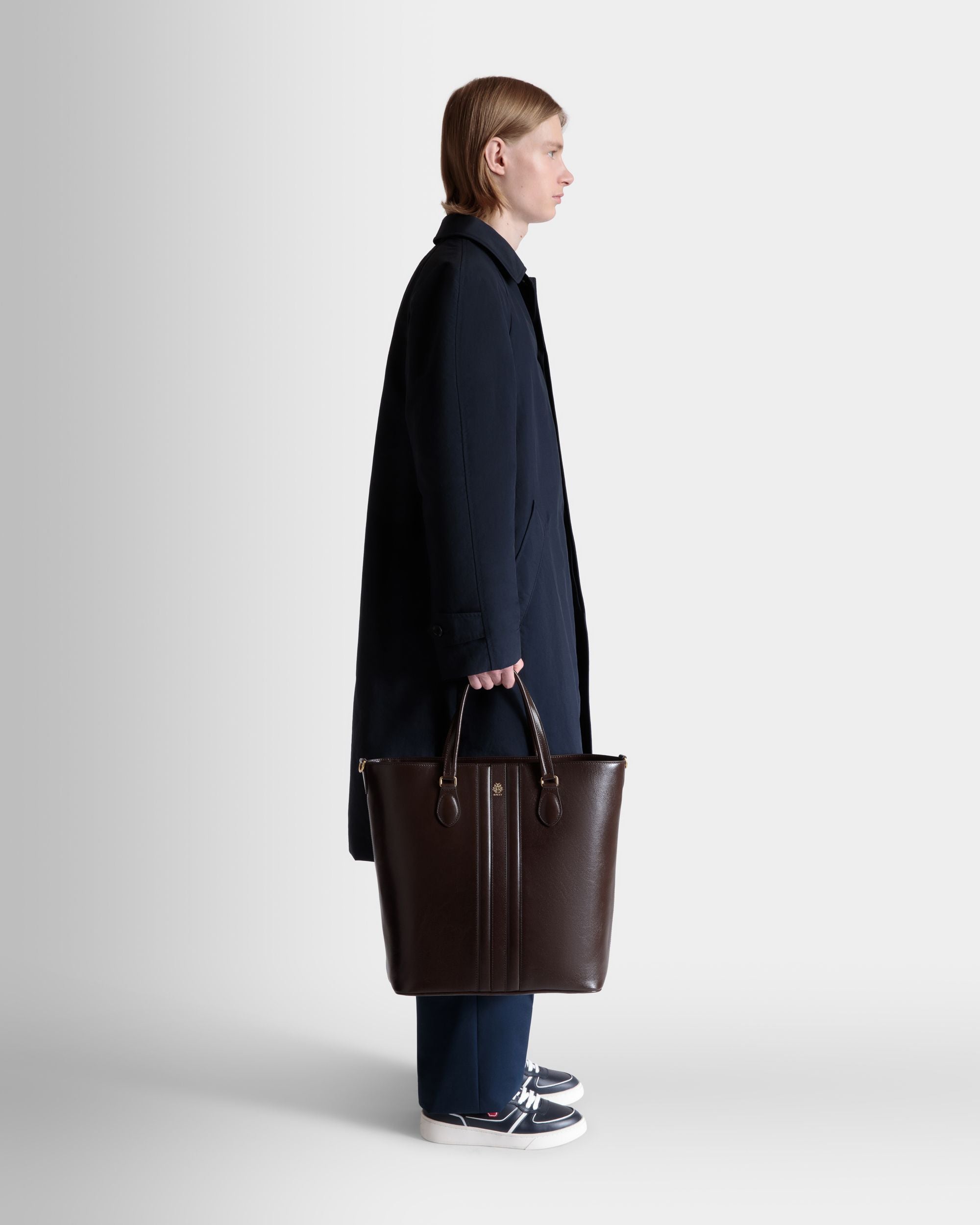 Beckett トートバッグ エバノブラウン レザー - 男性 - Bally - 02