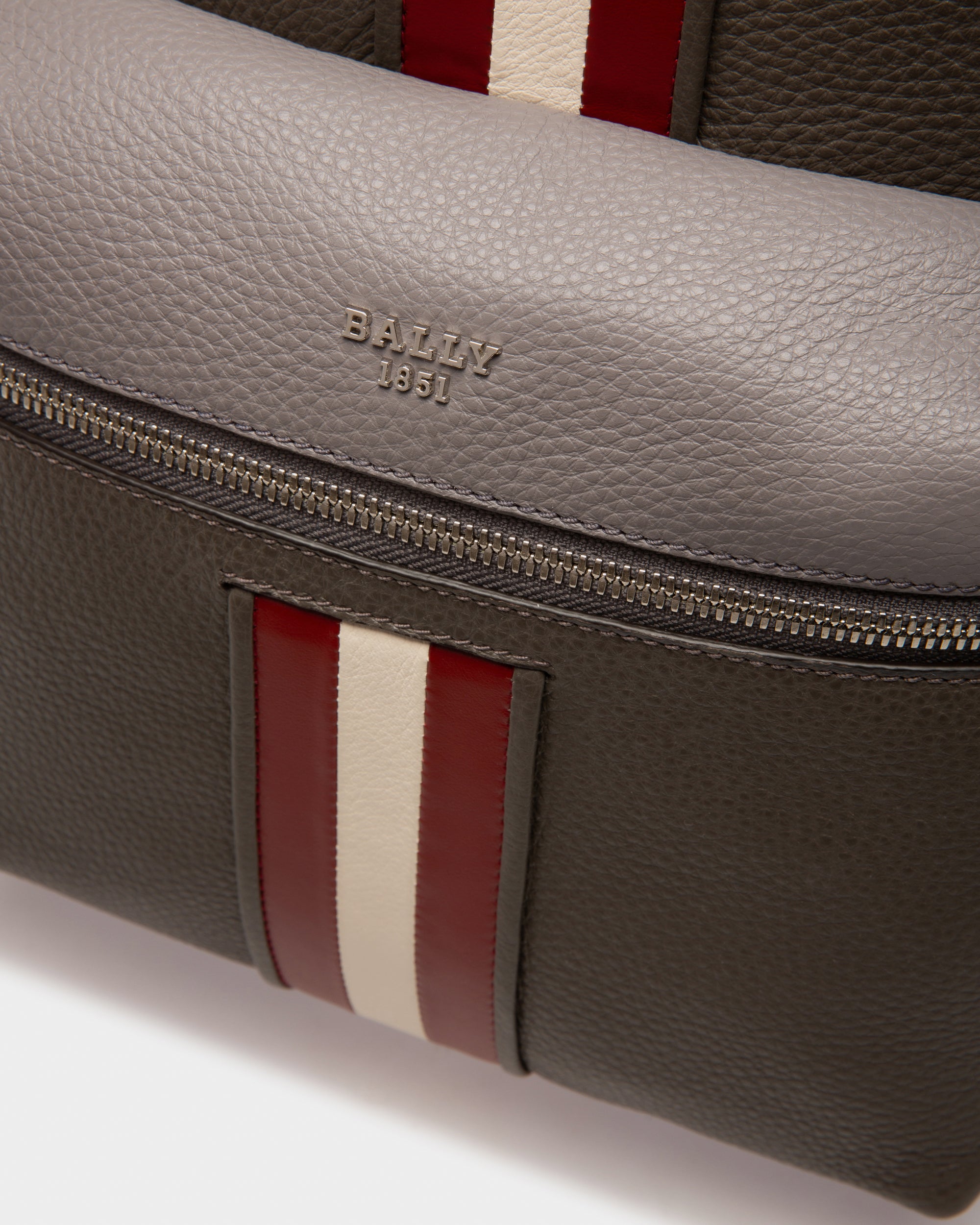 Harper アーミーグリーン レザー バックパック - 男性 - Bally - 05