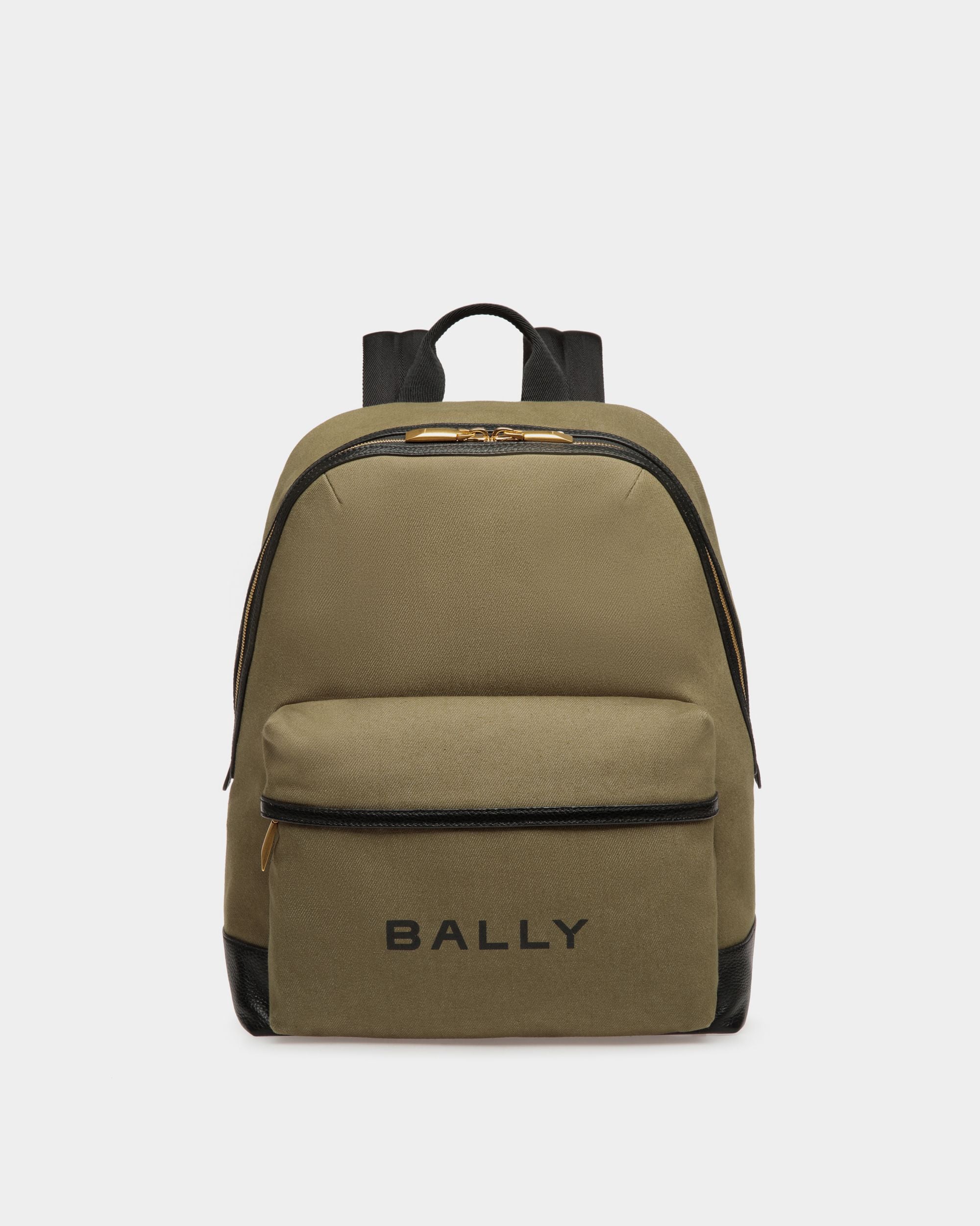 Bar バックパック キャンバス＆レザー - 男性 - Bally - 01