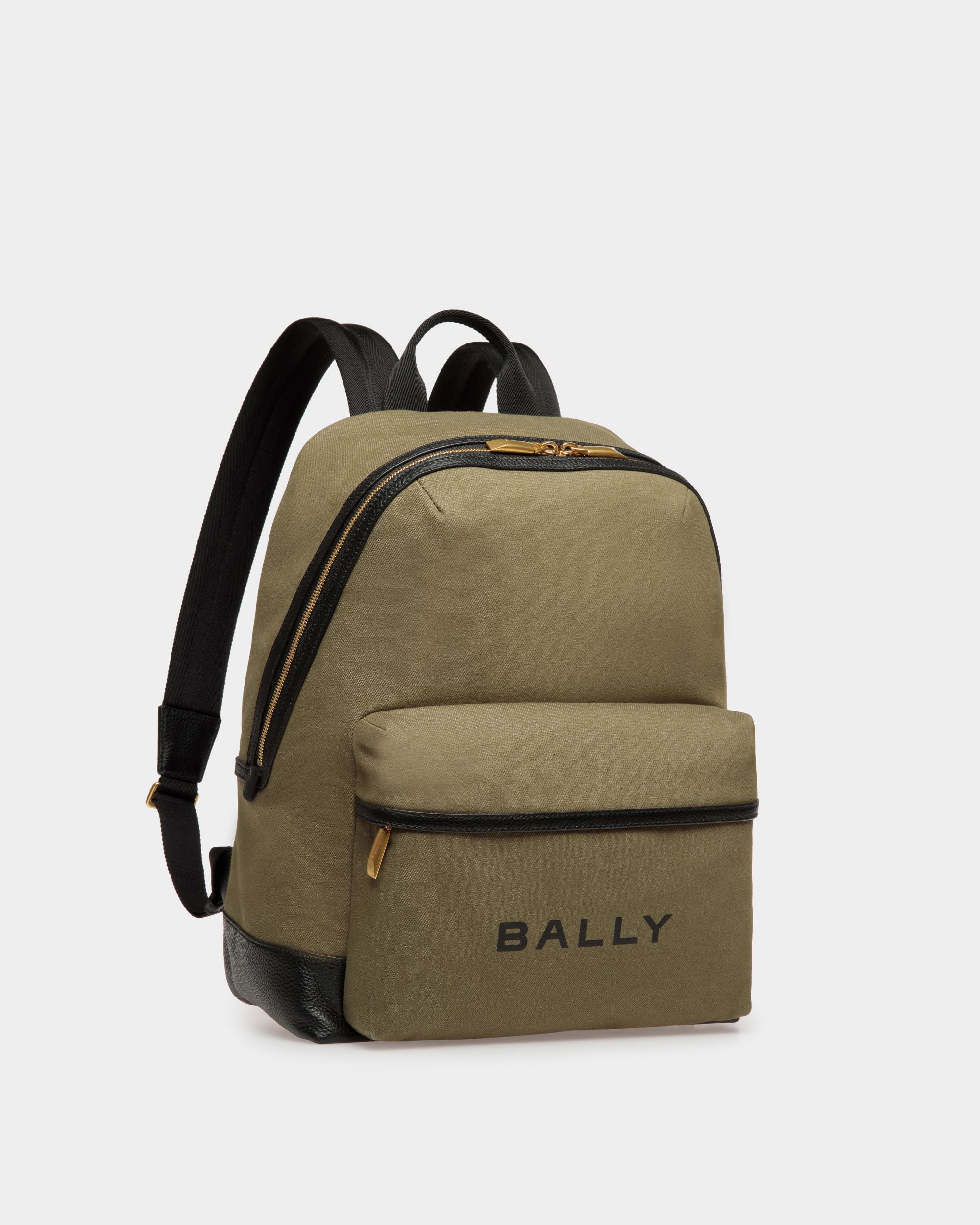 Bar バックパック キャンバス＆レザー - 男性 - Bally - 03