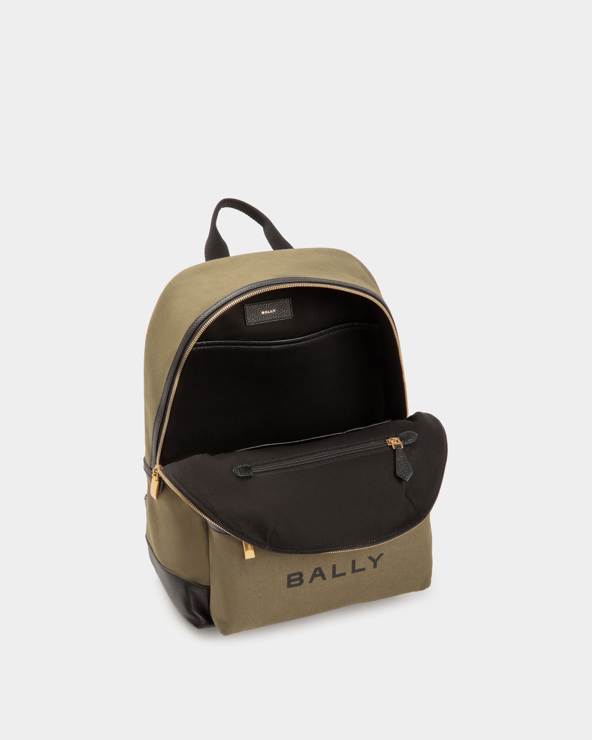 Bar バックパック キャンバス＆レザー - 男性 - Bally - 04