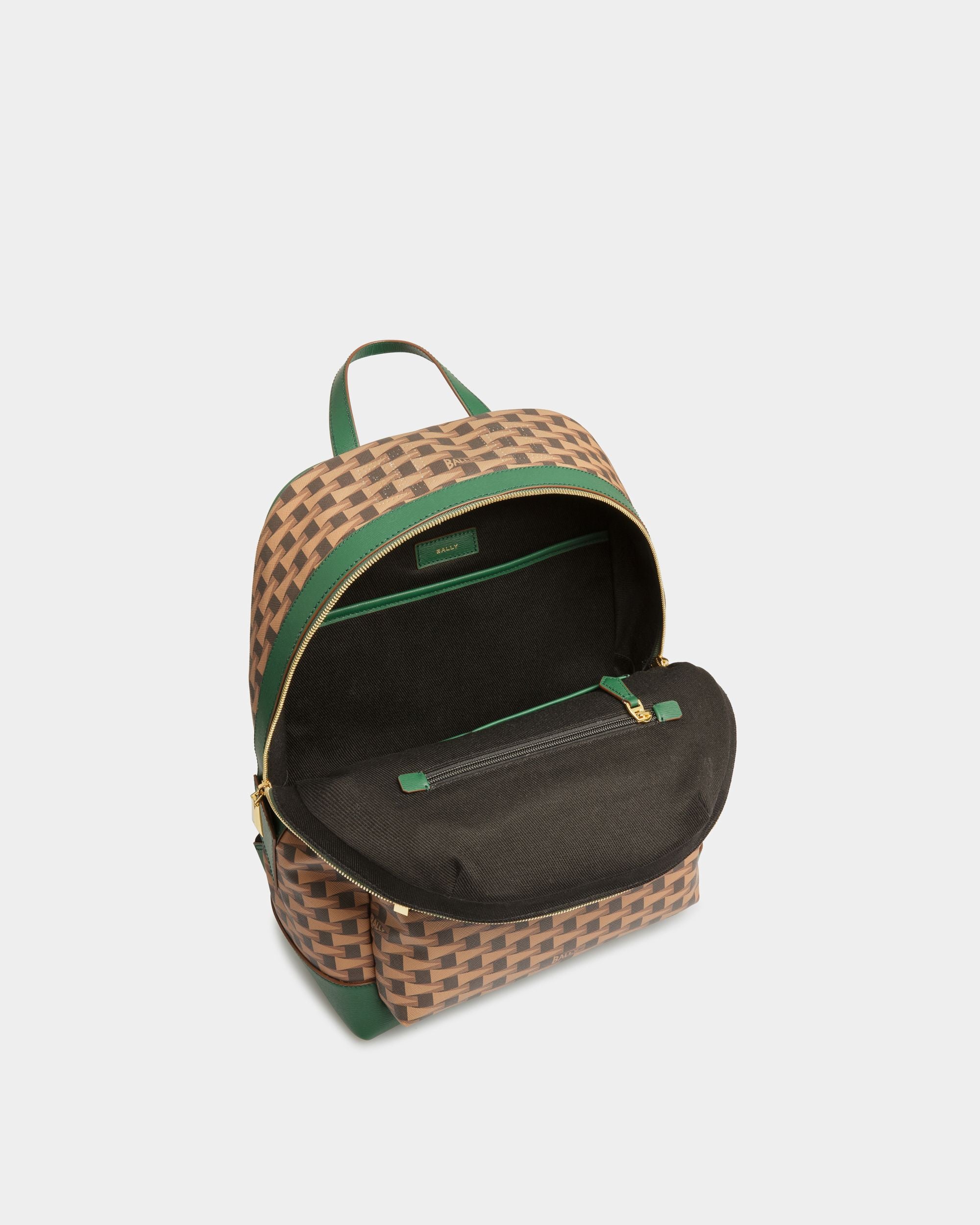 Pennant バックパック デザートブラウン＆カーキ レザー＆TPU - 男性 - Bally - 04