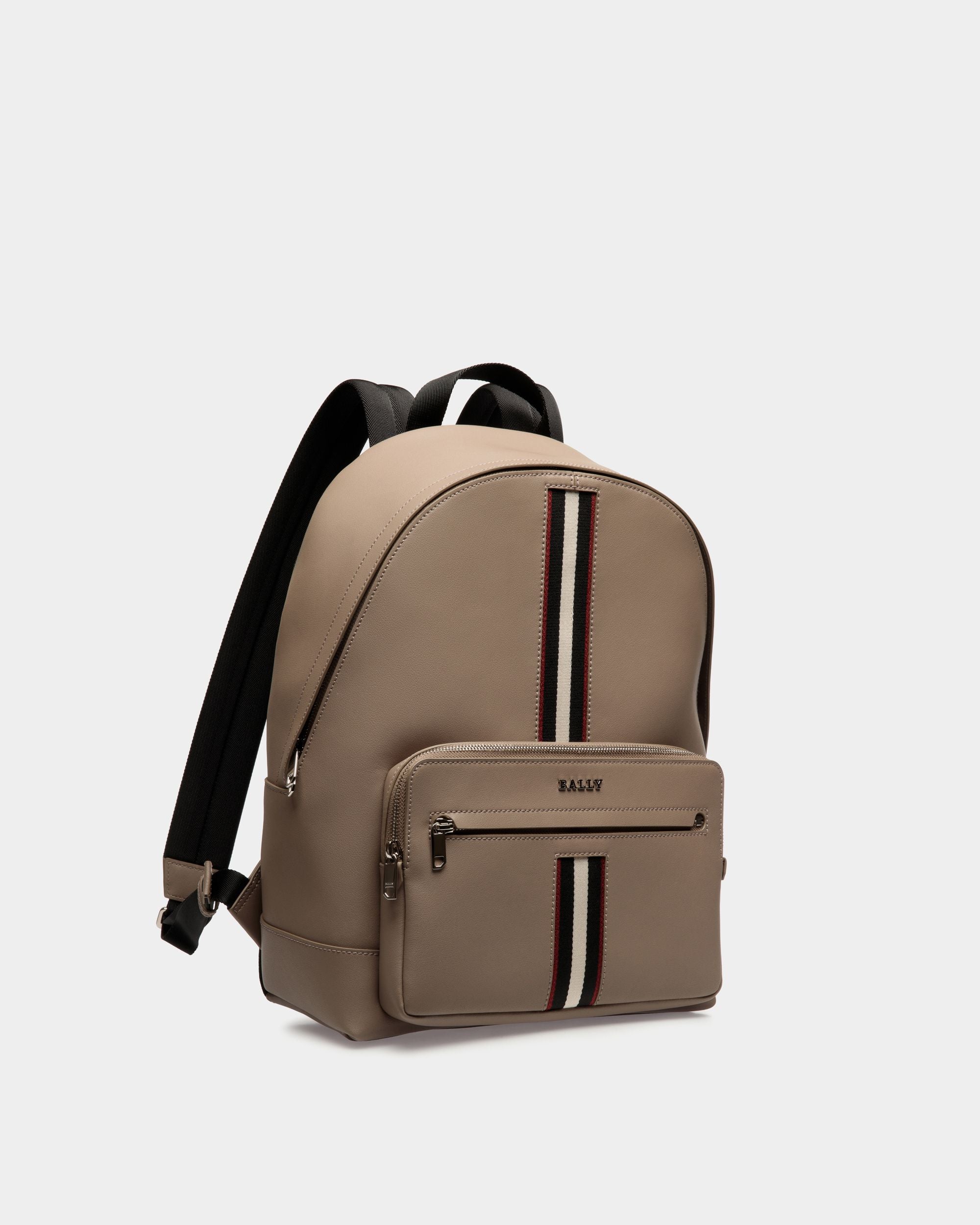 Backpack In Brown  Leather - 男性 - Bally - 03