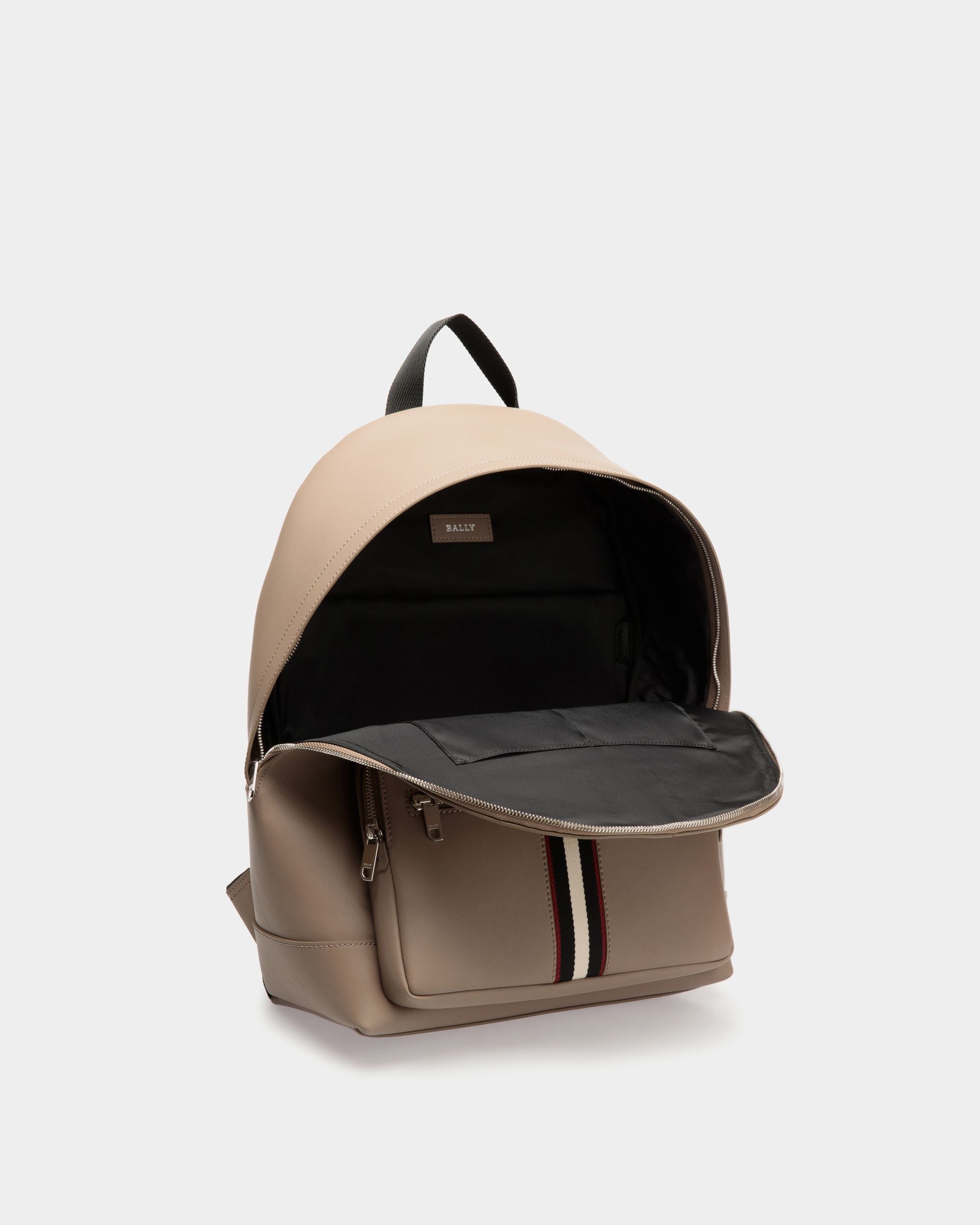 Backpack In Brown  Leather - 男性 - Bally - 04