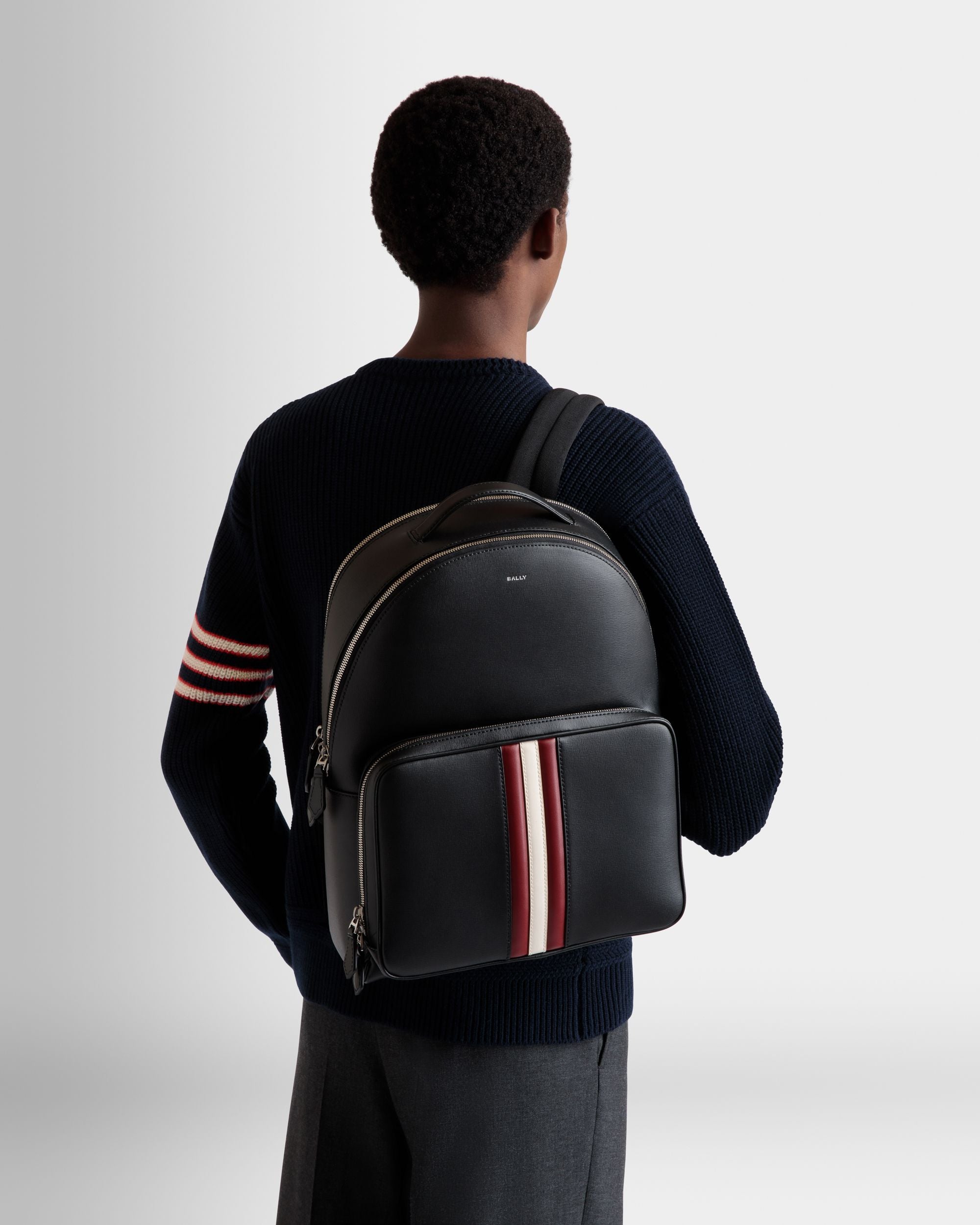 Mythos バックパック ブラック リサイクルレザー - 男性 - Bally - 02