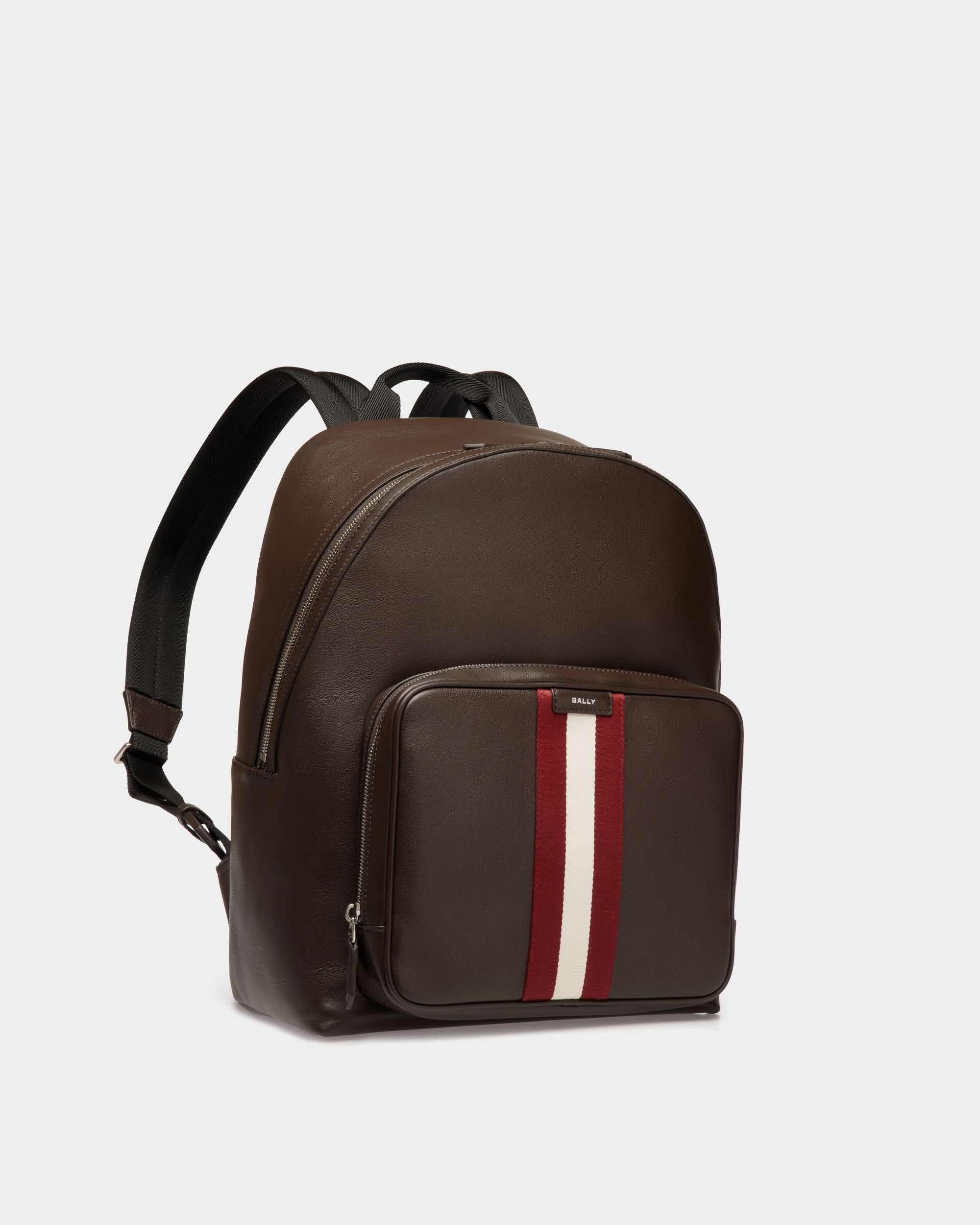 Code バックパック エバノブラウン レザー - 男性 - Bally - 04