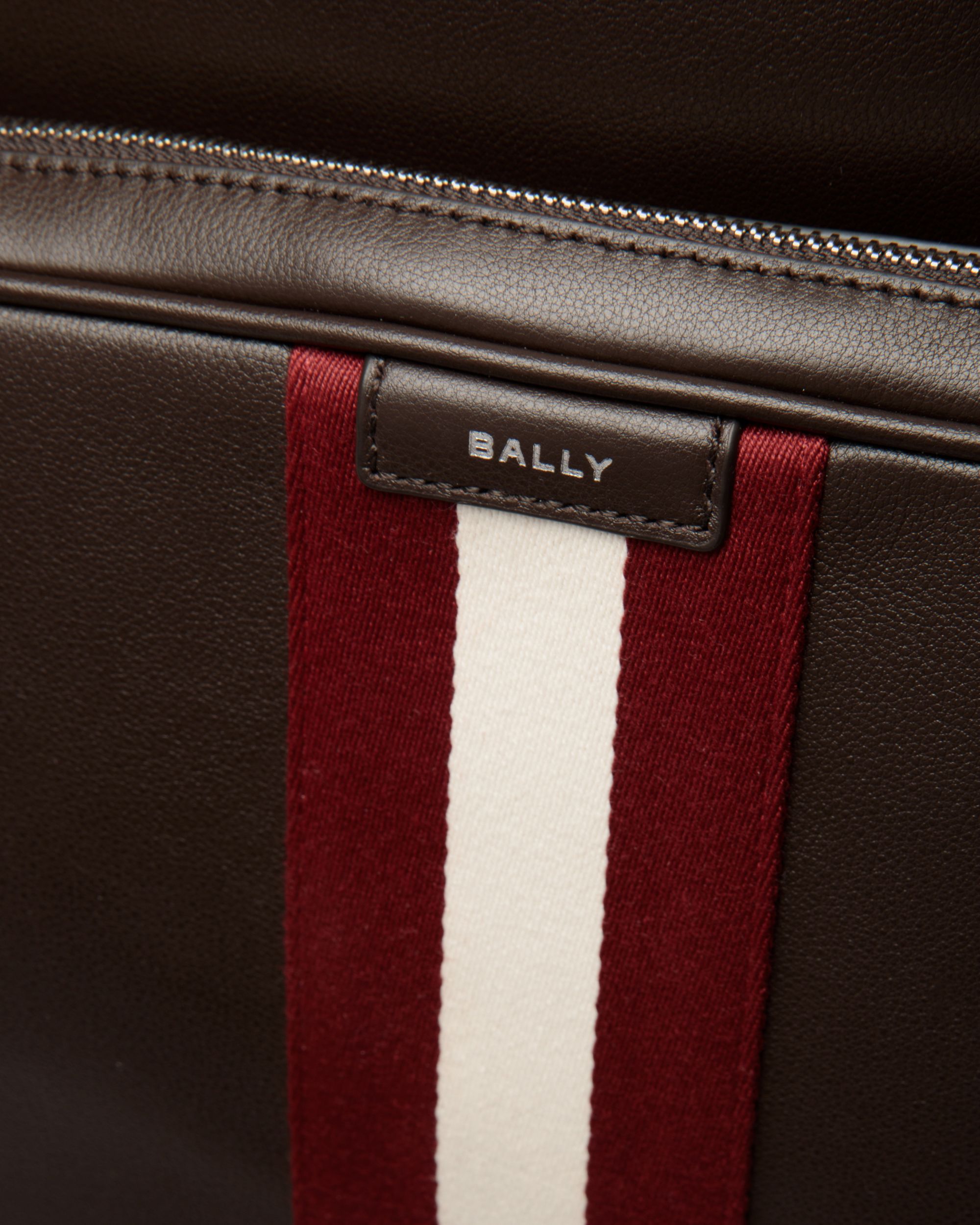 Code バックパック エバノブラウン レザー - 男性 - Bally - 06