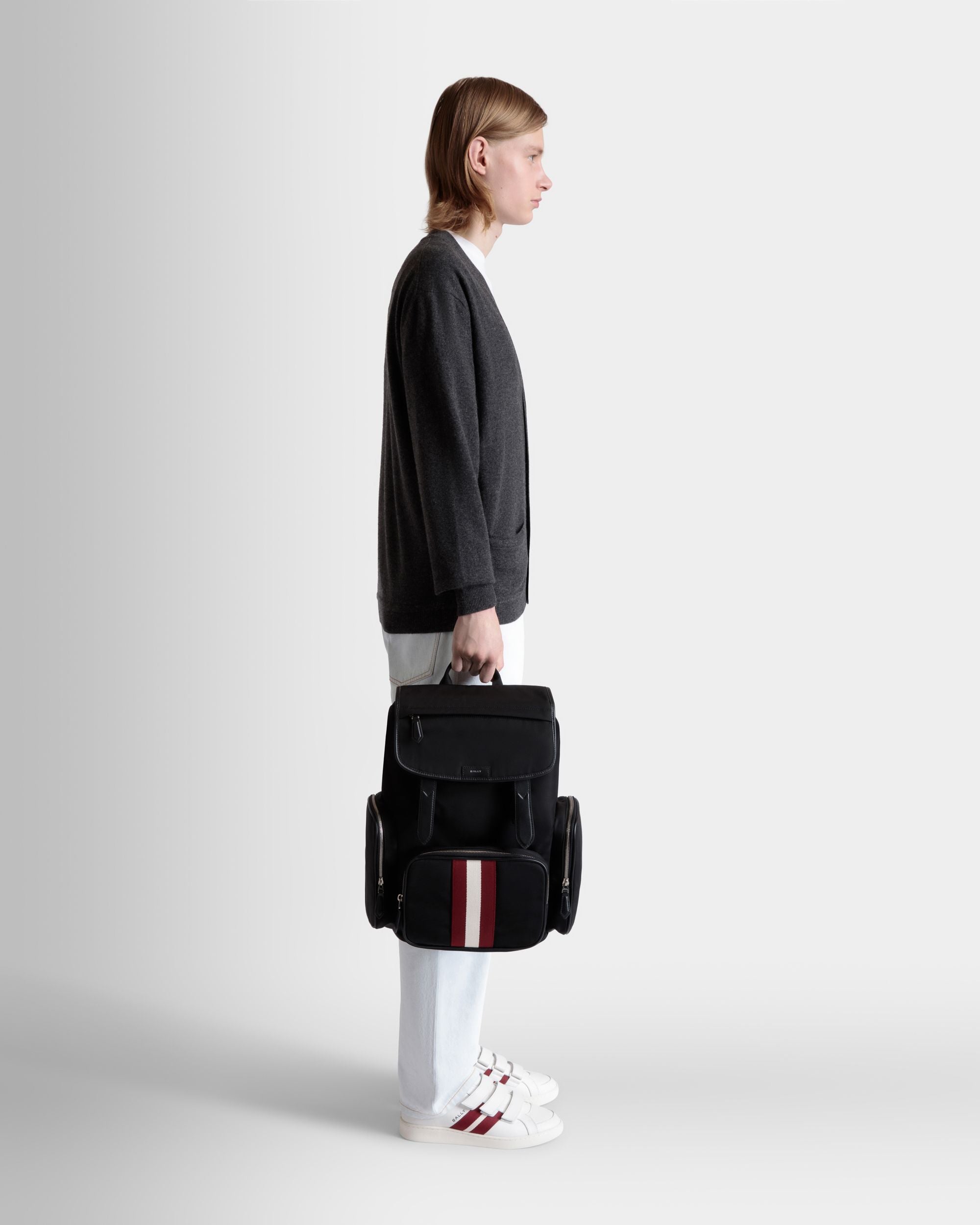 Code バックパック ブラック ナイロン - 男性 - Bally - 02