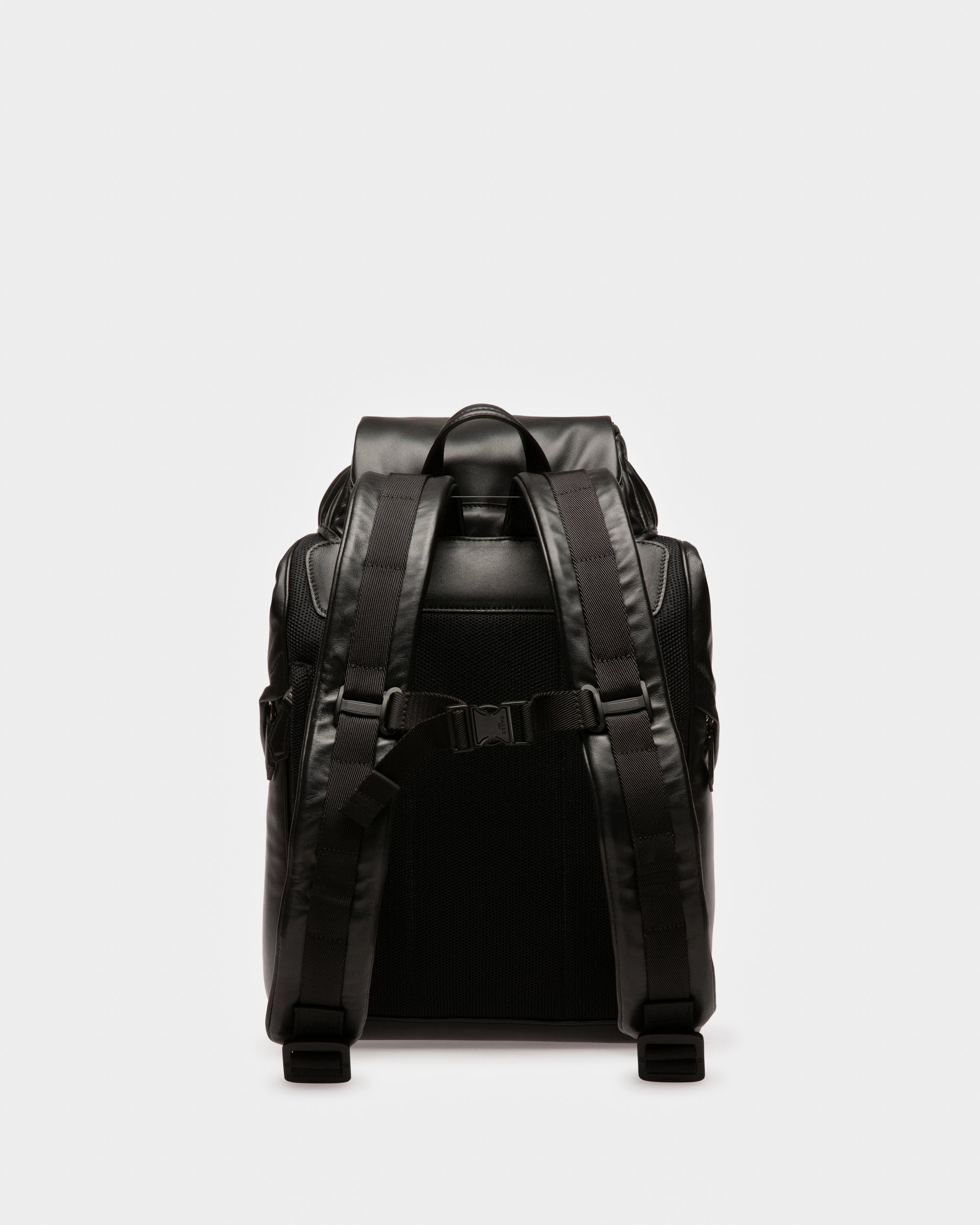 Athor ブラック レザー バックパック - 男性 - Bally - 03