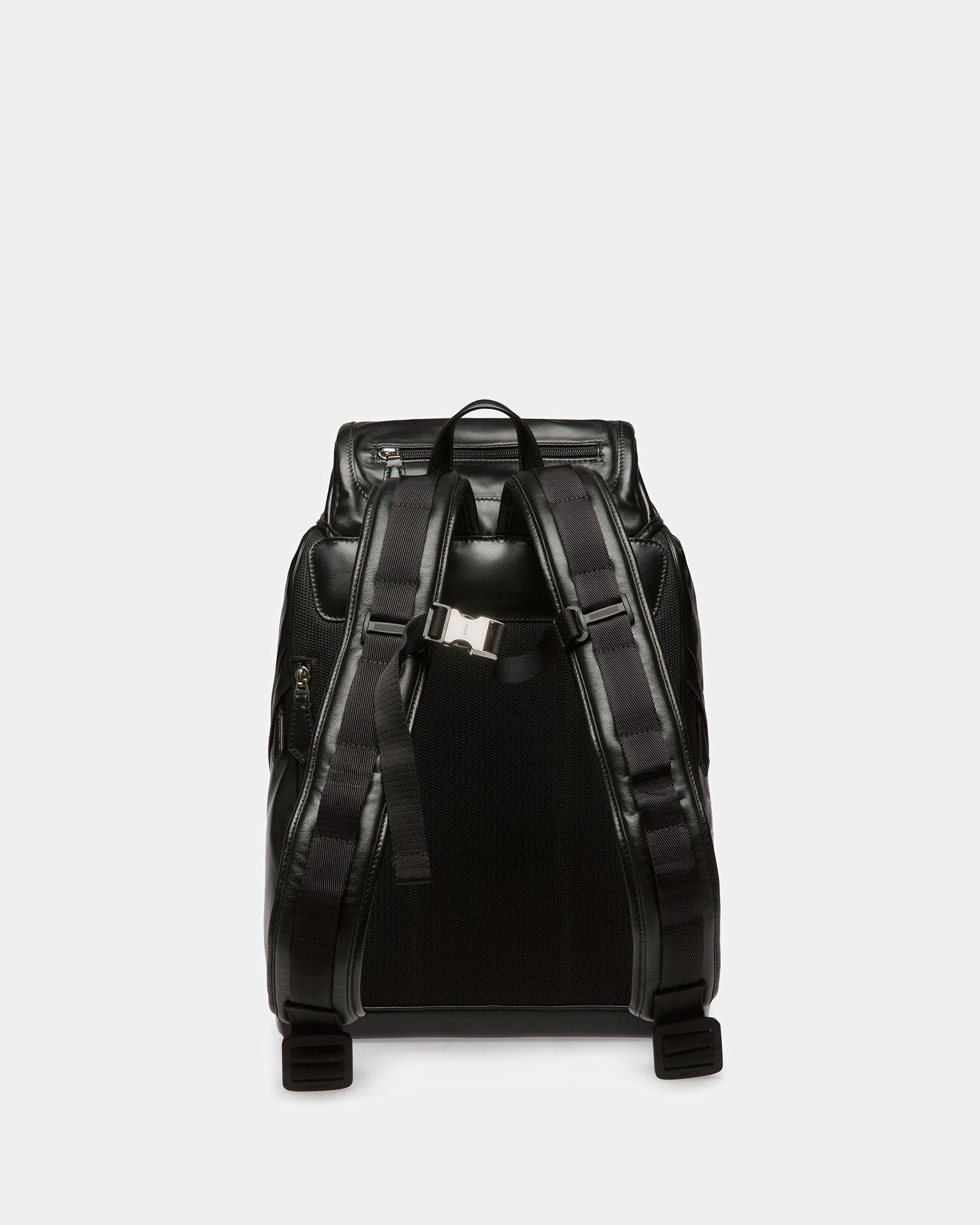 Athor ブラック レザー バックパック - 男性 - Bally - 03