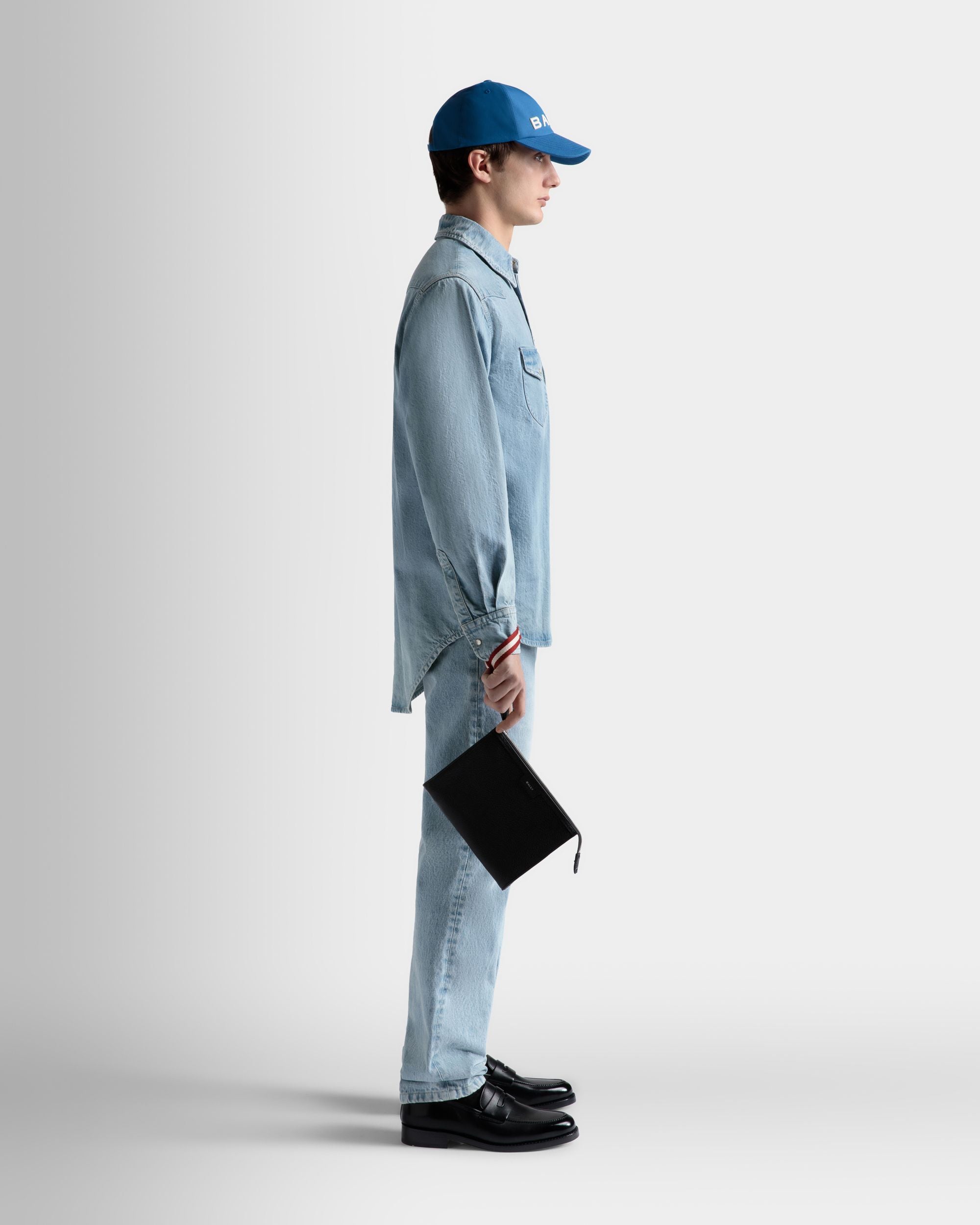 Code ポーチ ブラック グレインレザー - 男性 - Bally - 02