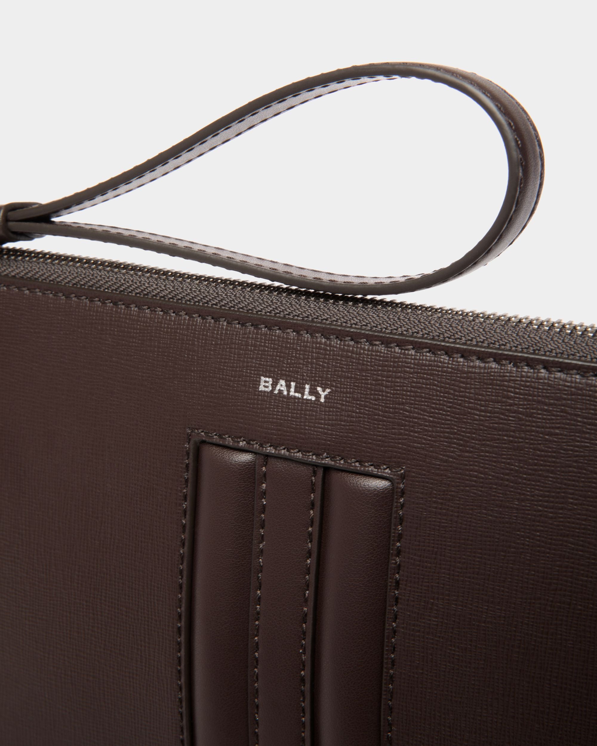 Mythos ポーチ エバノブラウン リサイクルレザー - 男性 - Bally - 05