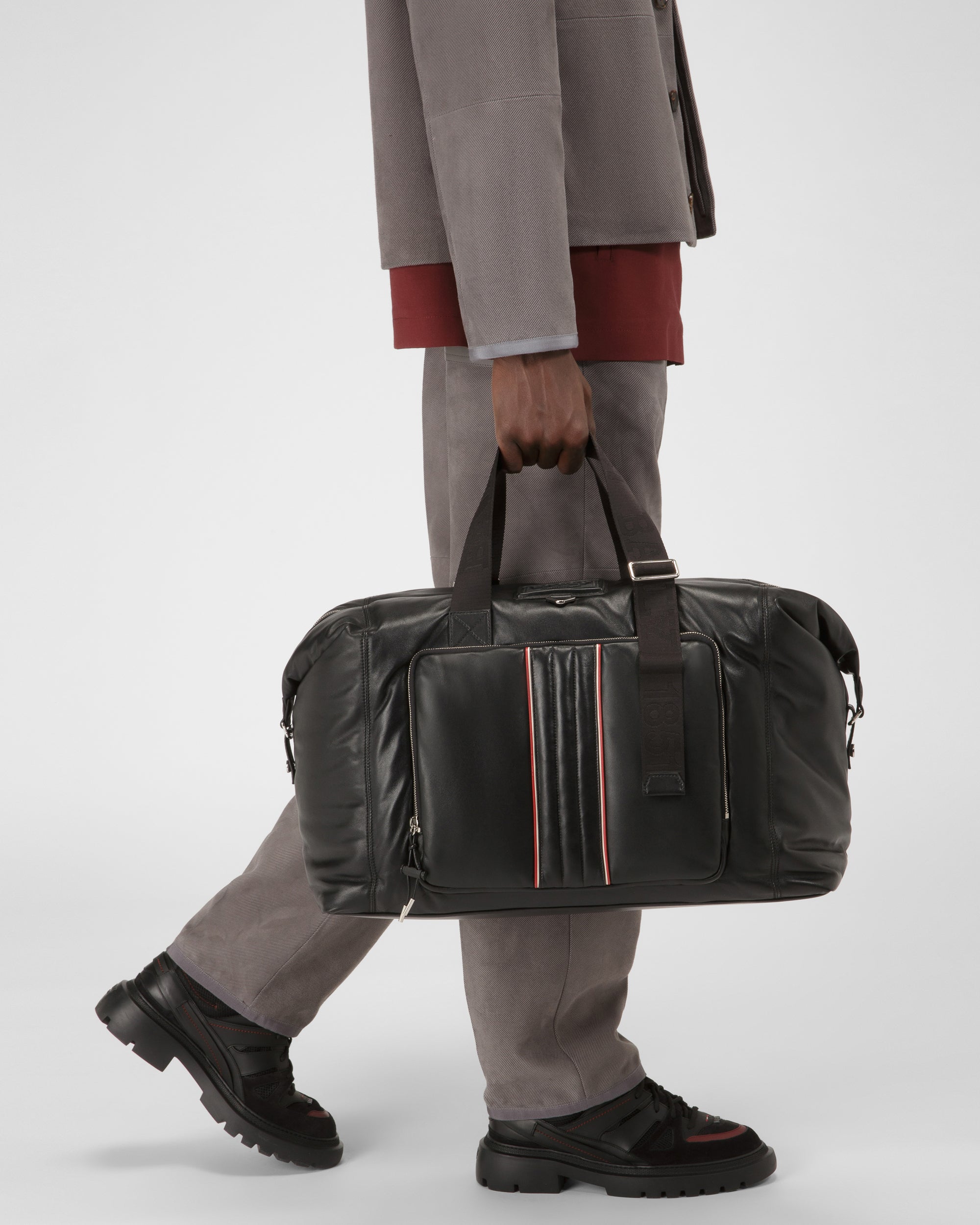 Arohn ブラック レザー ウィークエンドバッグ - 男性 - Bally - 02