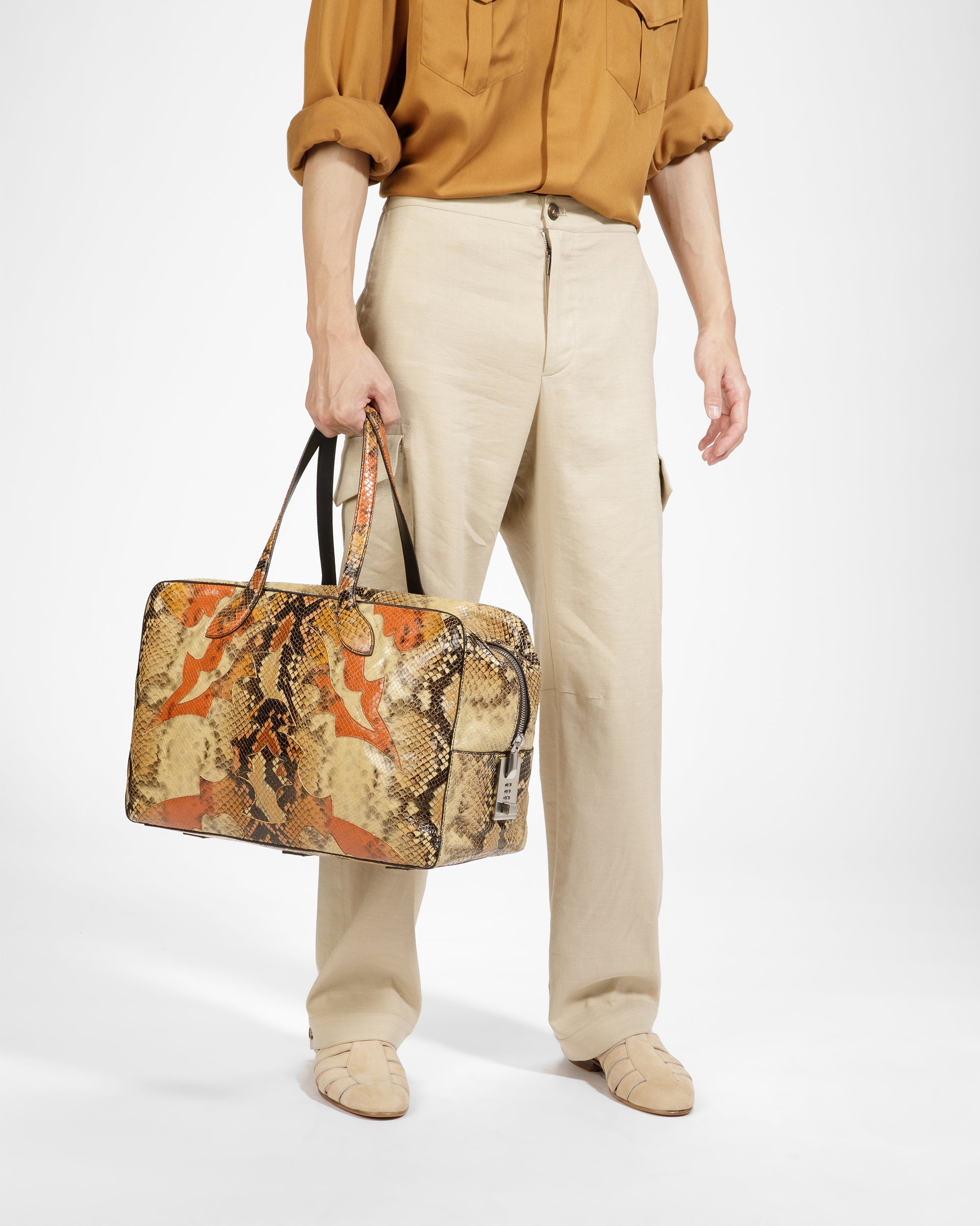 Lago ウィークエンドバッグ パイソンプリント - 男性 - Bally - 05