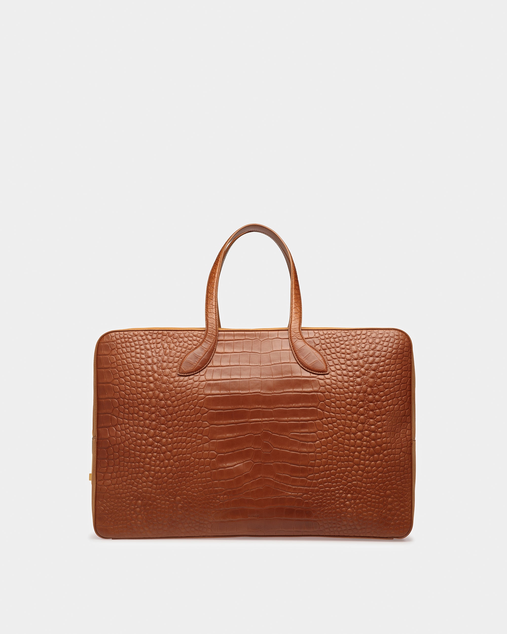 Lago ラージ ウィークエンドバッグ クロコダイルエンボス - 男性 - Bally - 01