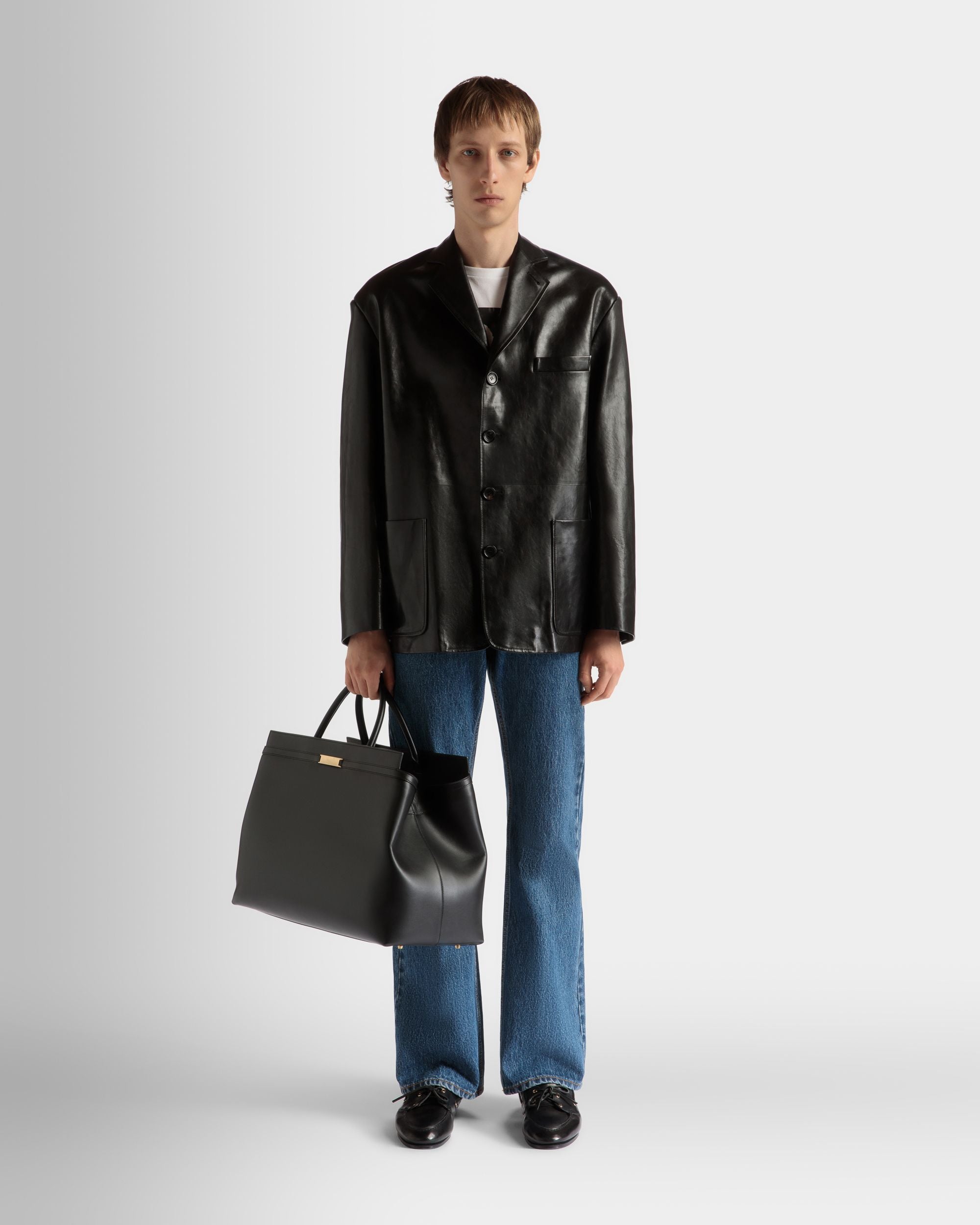 Deco ウィークエンドバッグ ブラック レザー - 男性 - Bally - 02