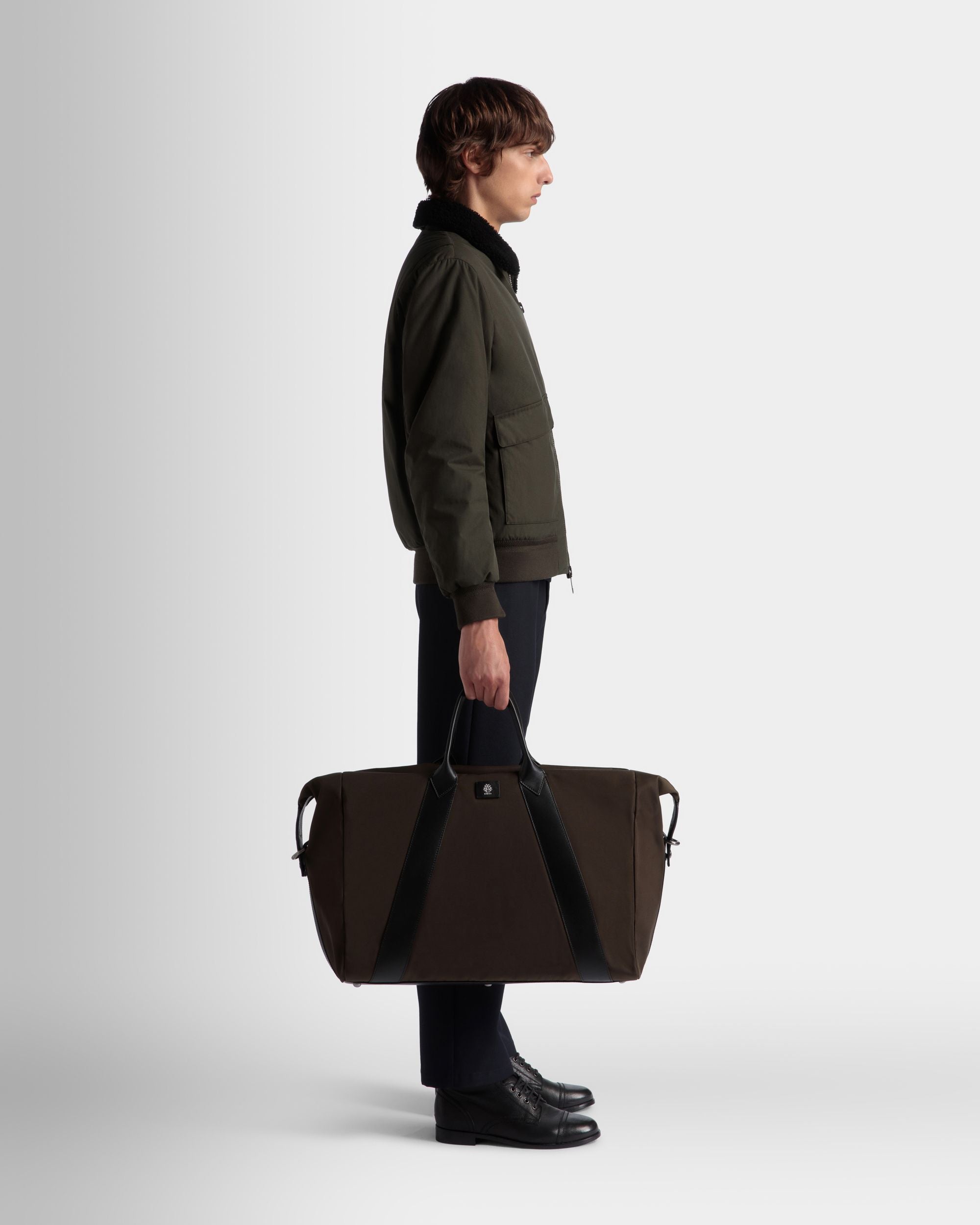 Adrien Brodyトラベルコレクション ウィークエンドバッグ Military Green＆ブラック ナイロン - 男性 - Bally - 02