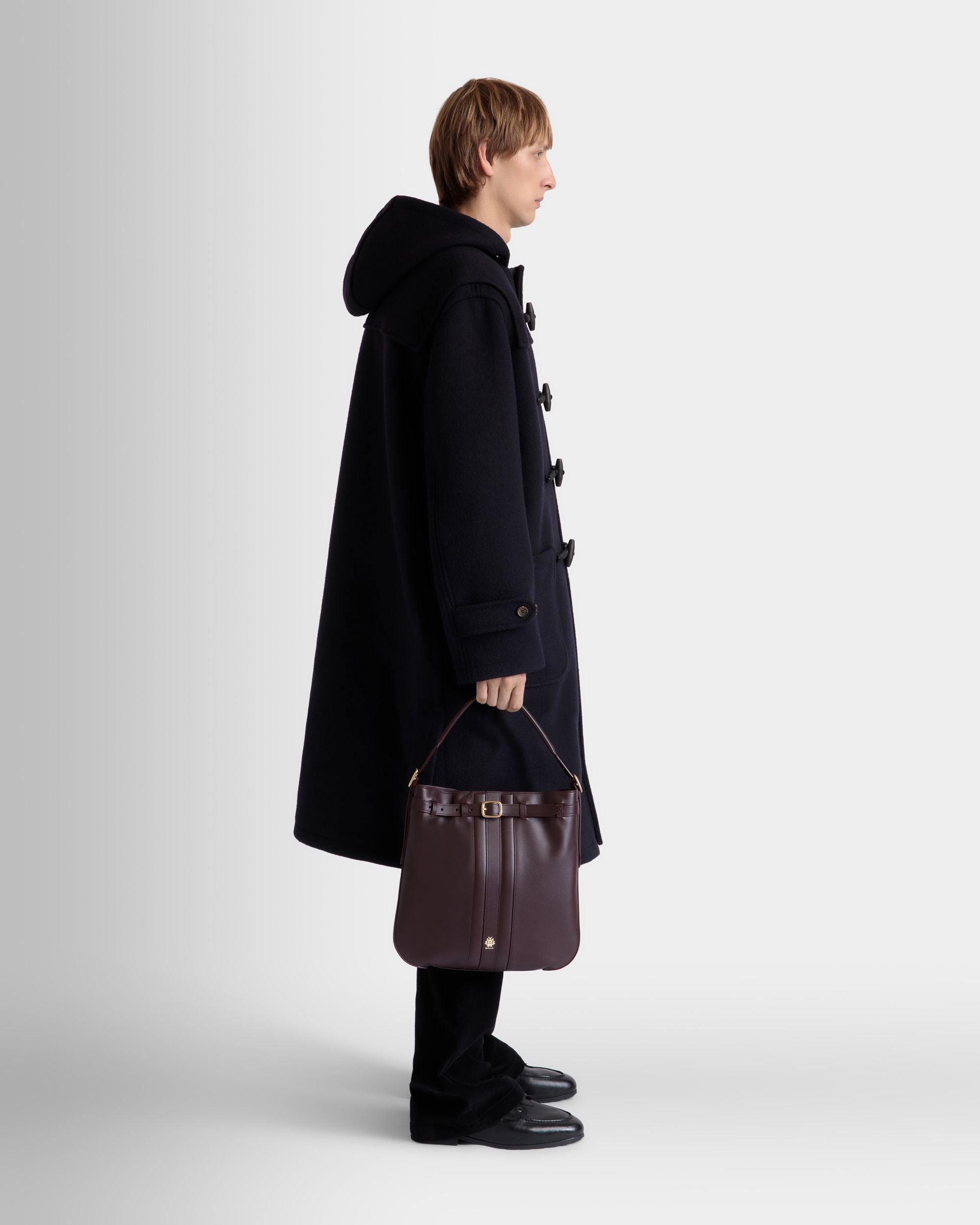 Beckett クロスボディバッグ ディープバーガンディ レザー - 男性 - Bally - 02