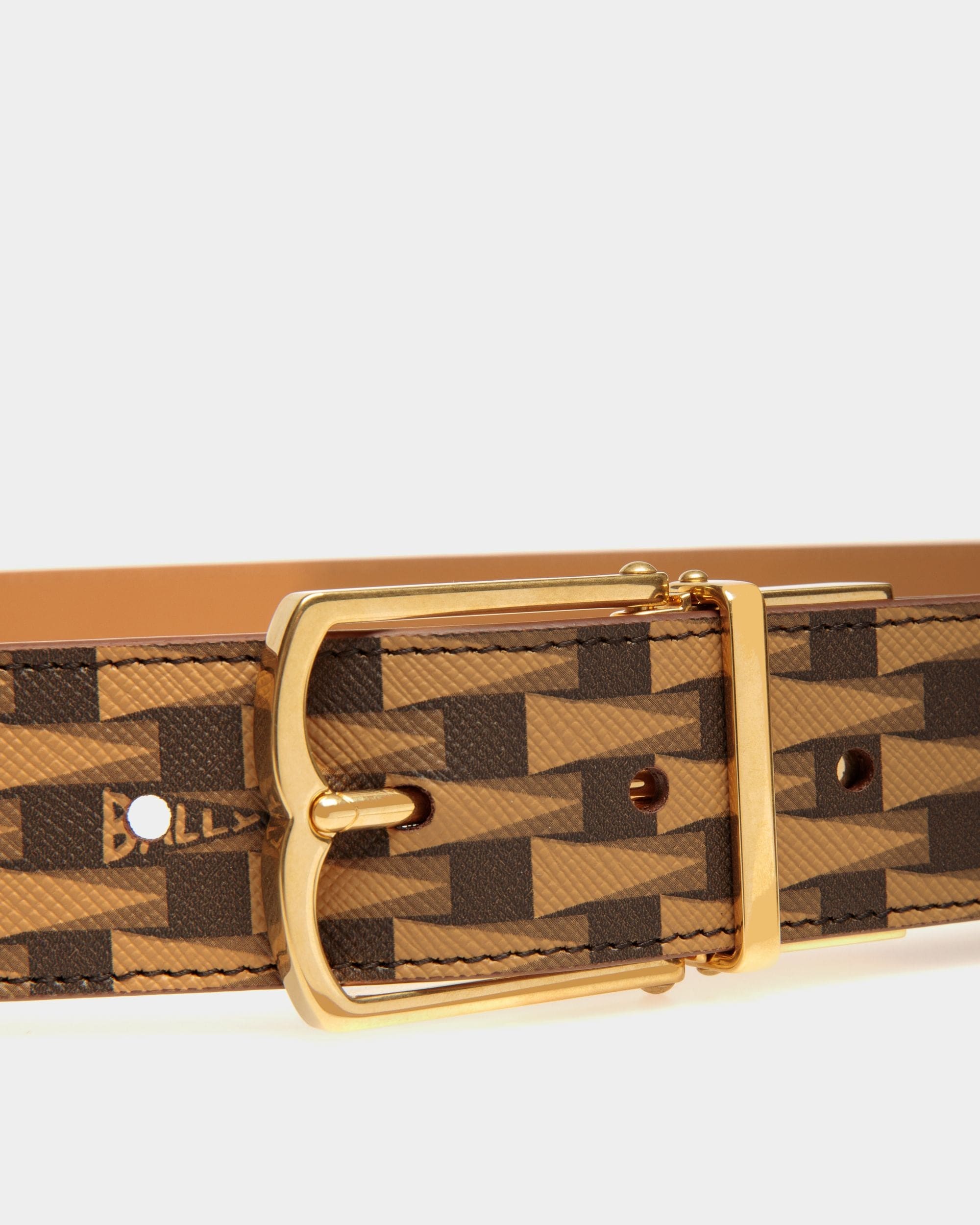 Pennant 35mm ドレスベルト（長さ調節可） デザートブラウン TPU＆レザー - 男性 - Bally - 03