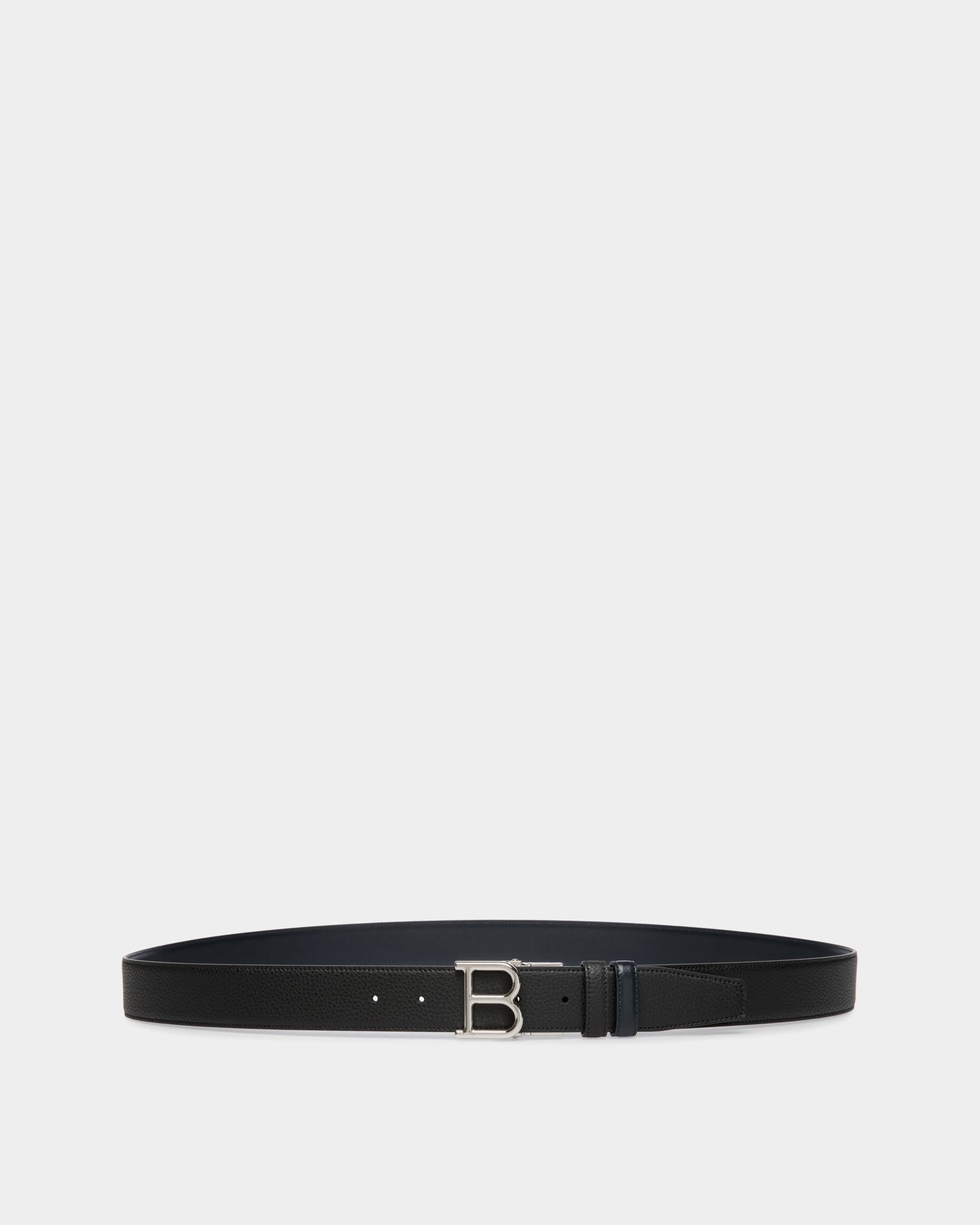 リバーシブル＆アジャスタブル ベルト ブラック レザー - 男性 - Bally - 01