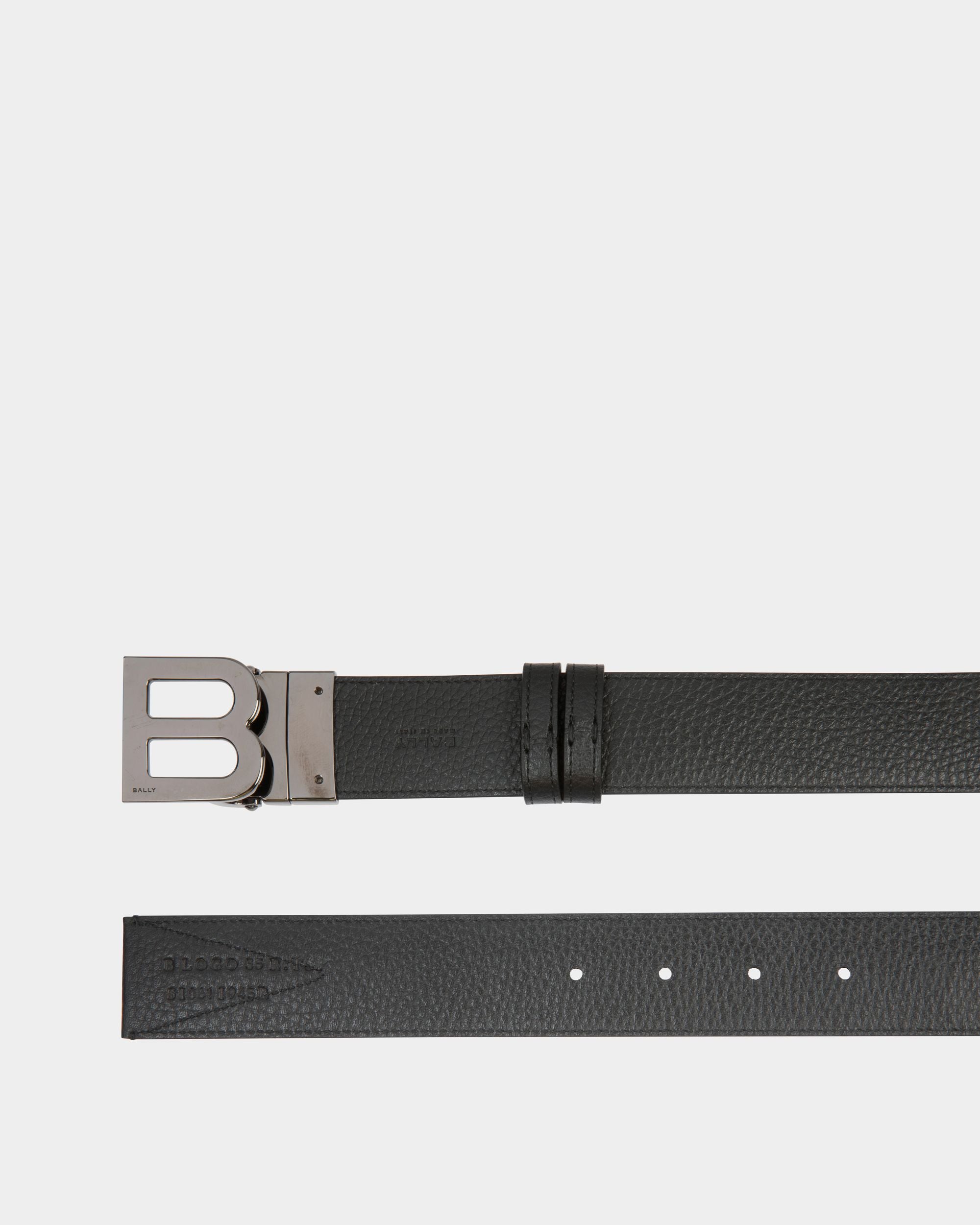 B Logo 35mm リバーシブル ベルト ブラック＆ホワイト ファブリック＆レザー - 男性 - Bally - 03
