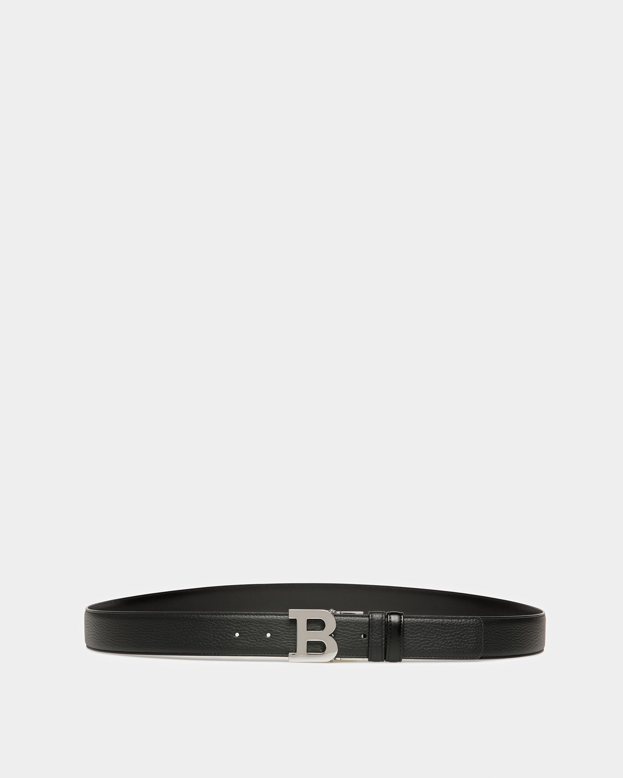 Bバックル ブラック レザー ベルト - 男性 - Bally - 01