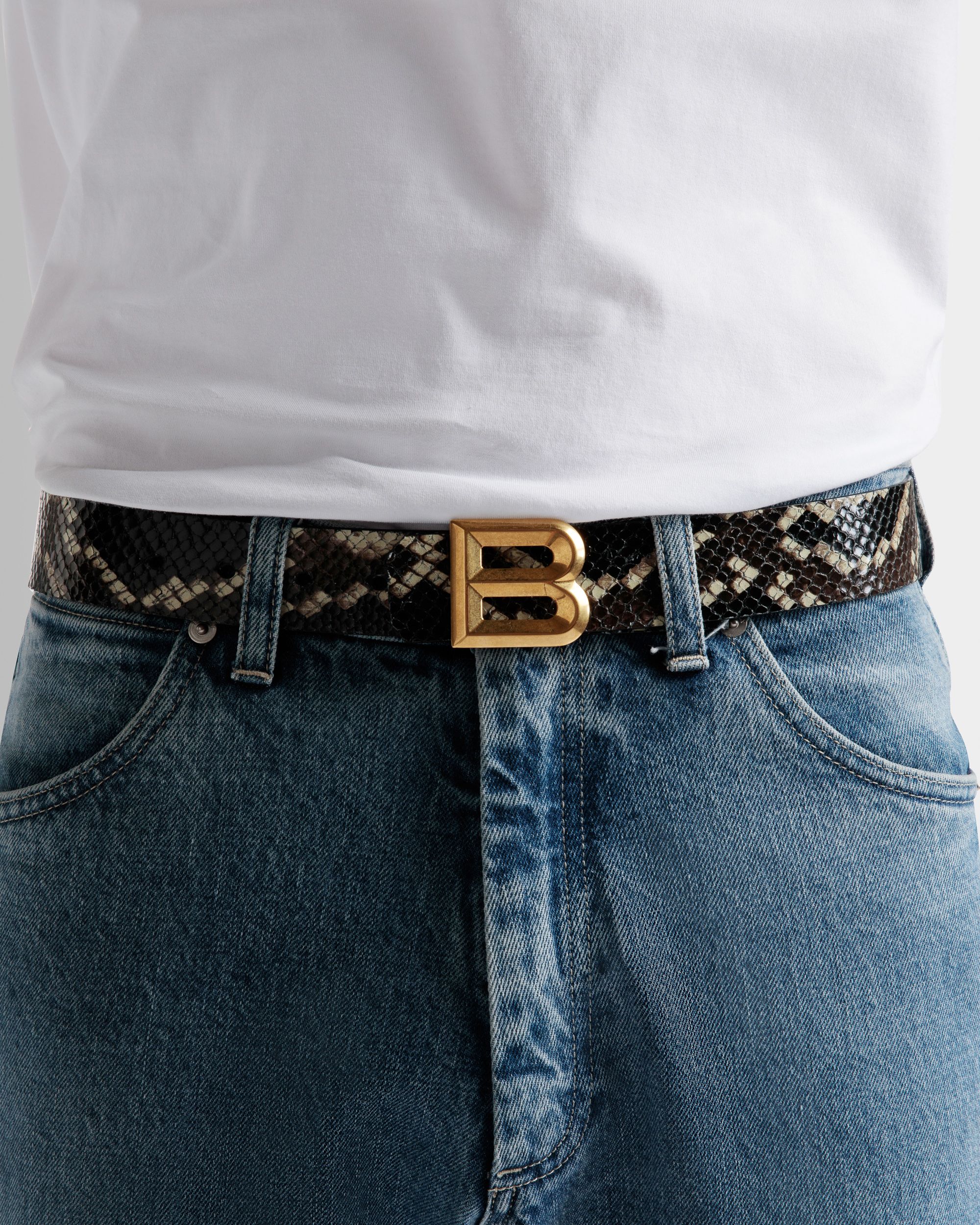 B Bold 35mm ベルト ブラック レザー - 男性 - Bally - 03