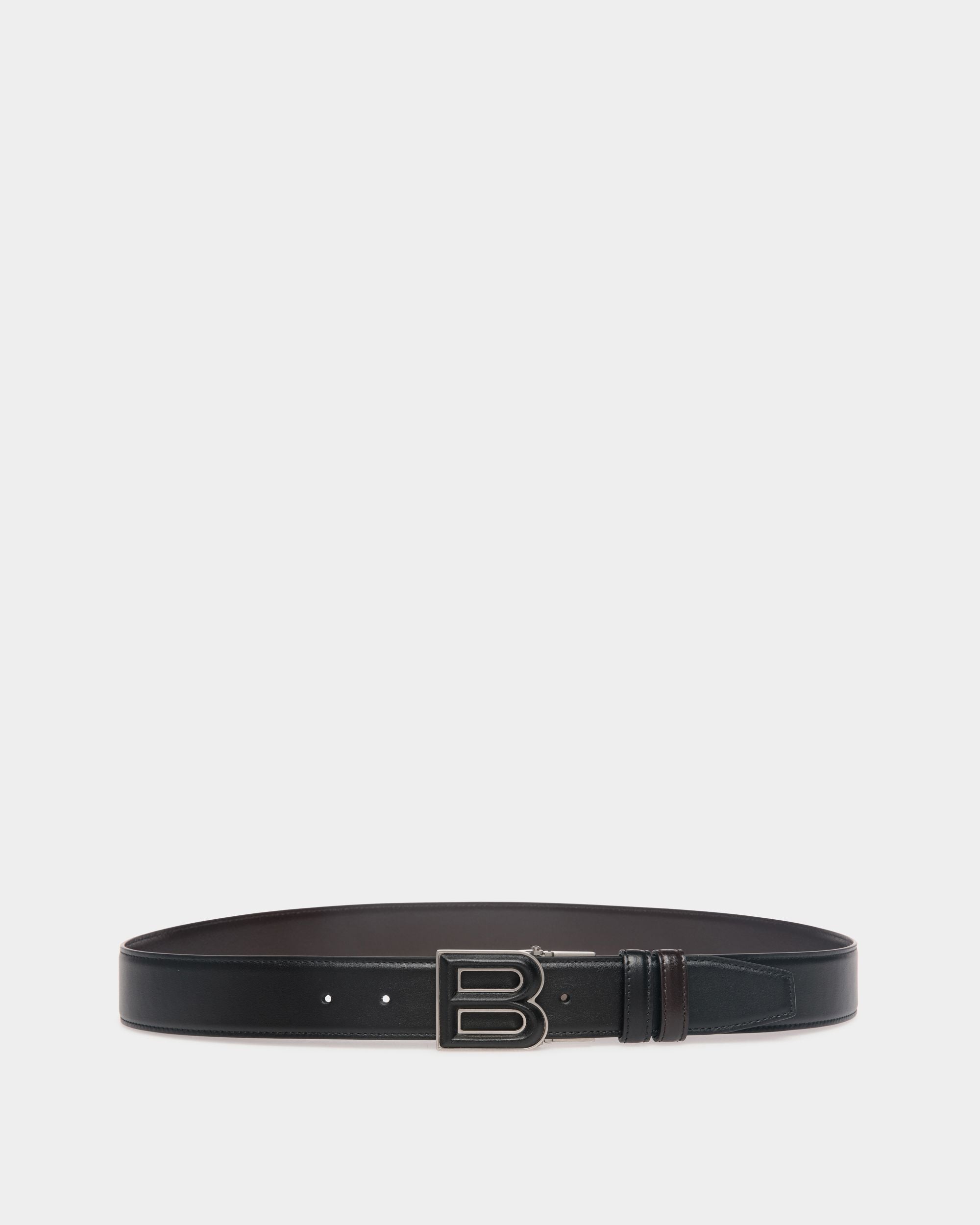 B Bold 35mm リバーシブル＆アジャスタブル ベルト ブラック＆ブラウン レザー - 男性 - Bally - 01