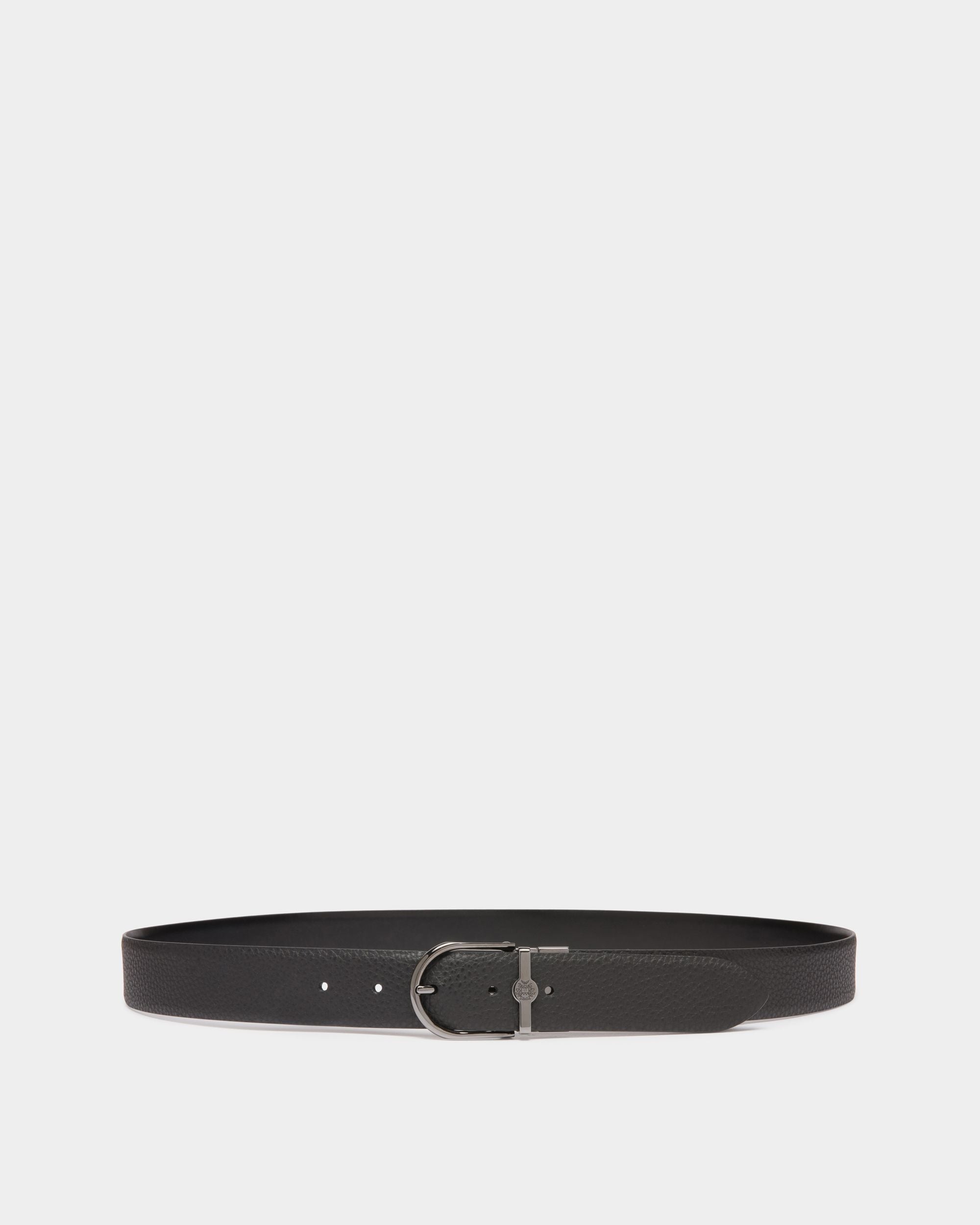 Hanky 35mm リバーシブル ベルト ブラック レザー - 男性 - Bally - 01