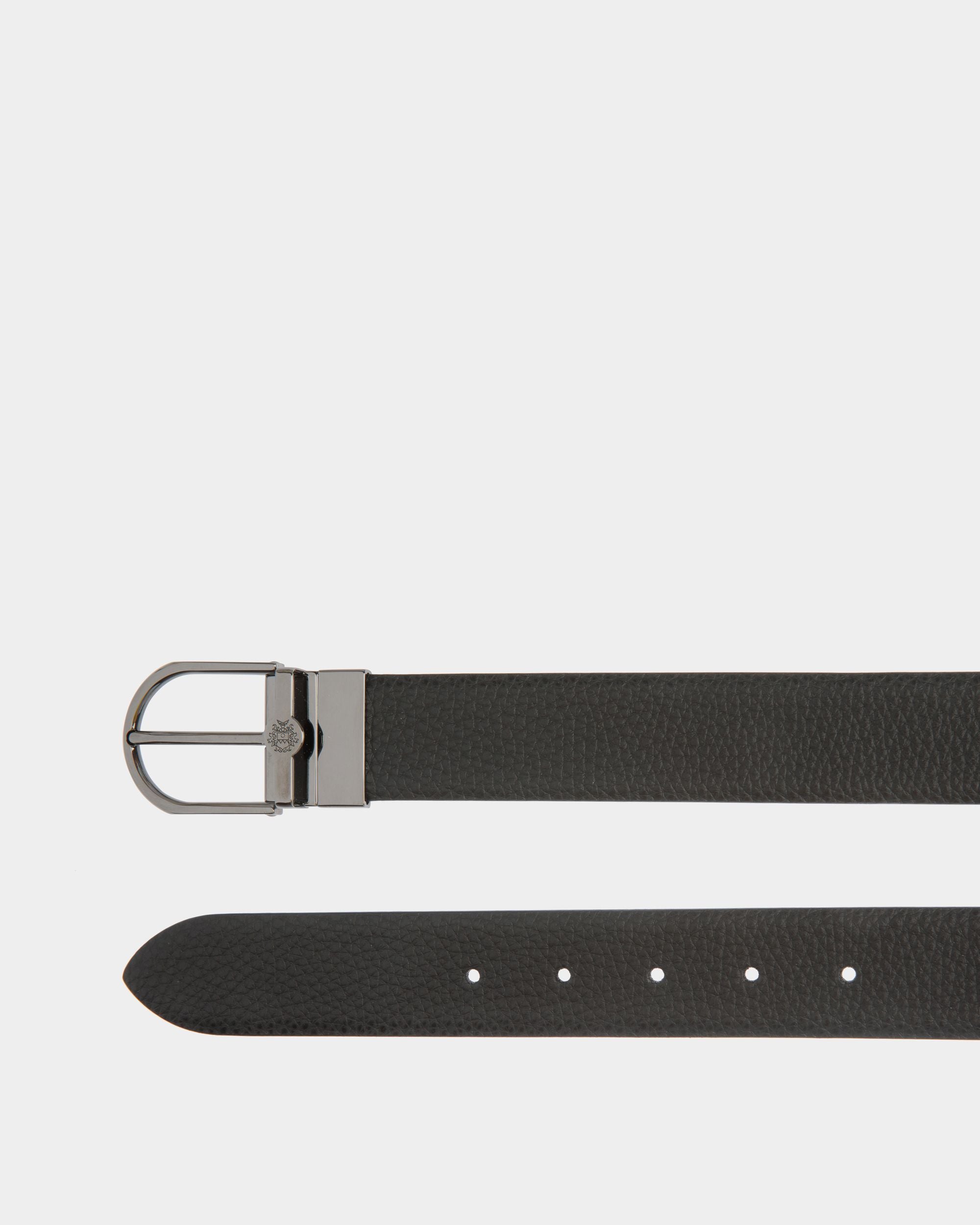 Hanky 35mm リバーシブル ベルト ブラック レザー - 男性 - Bally - 02