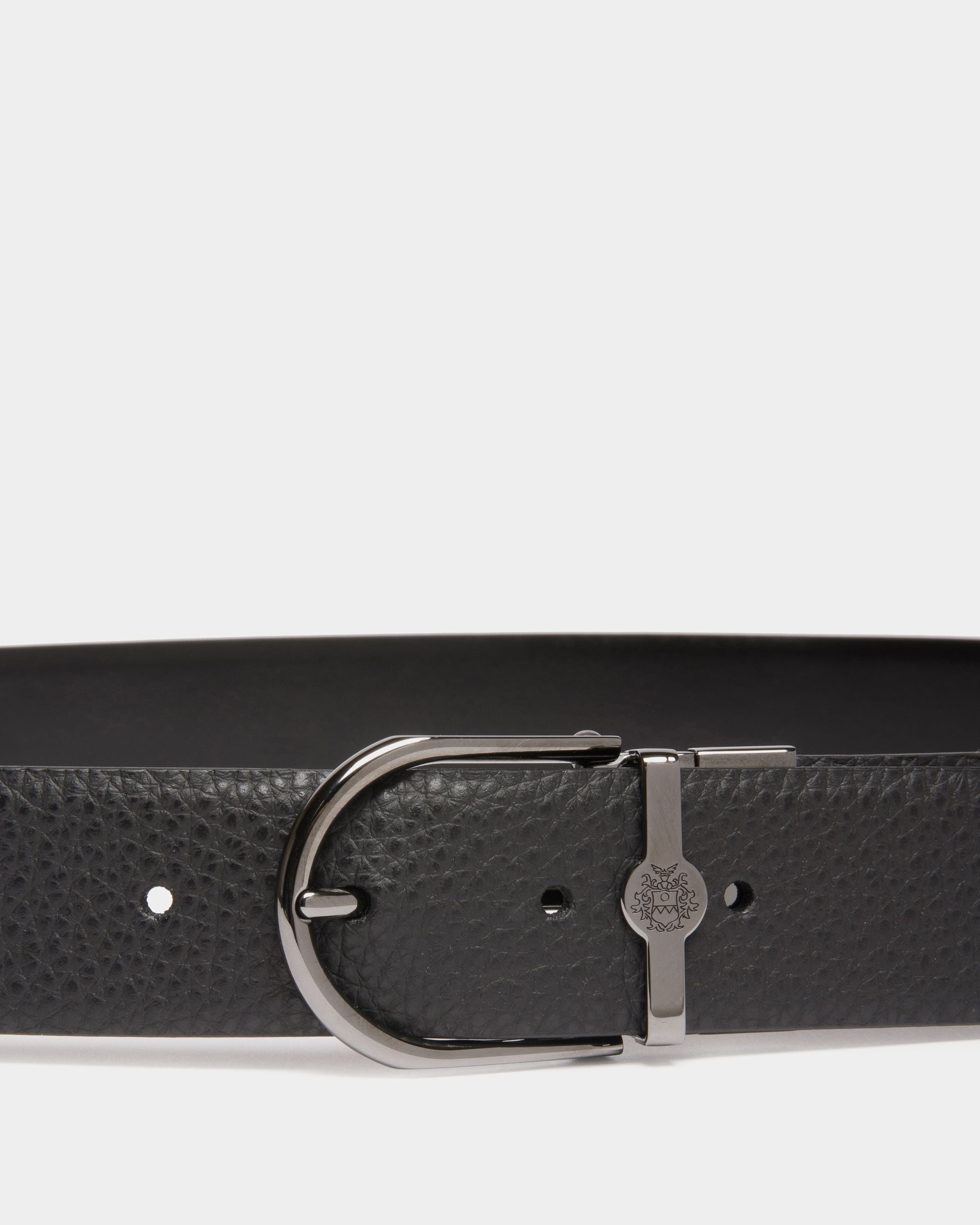 Hanky 35mm リバーシブル ベルト ブラック レザー - 男性 - Bally - 04