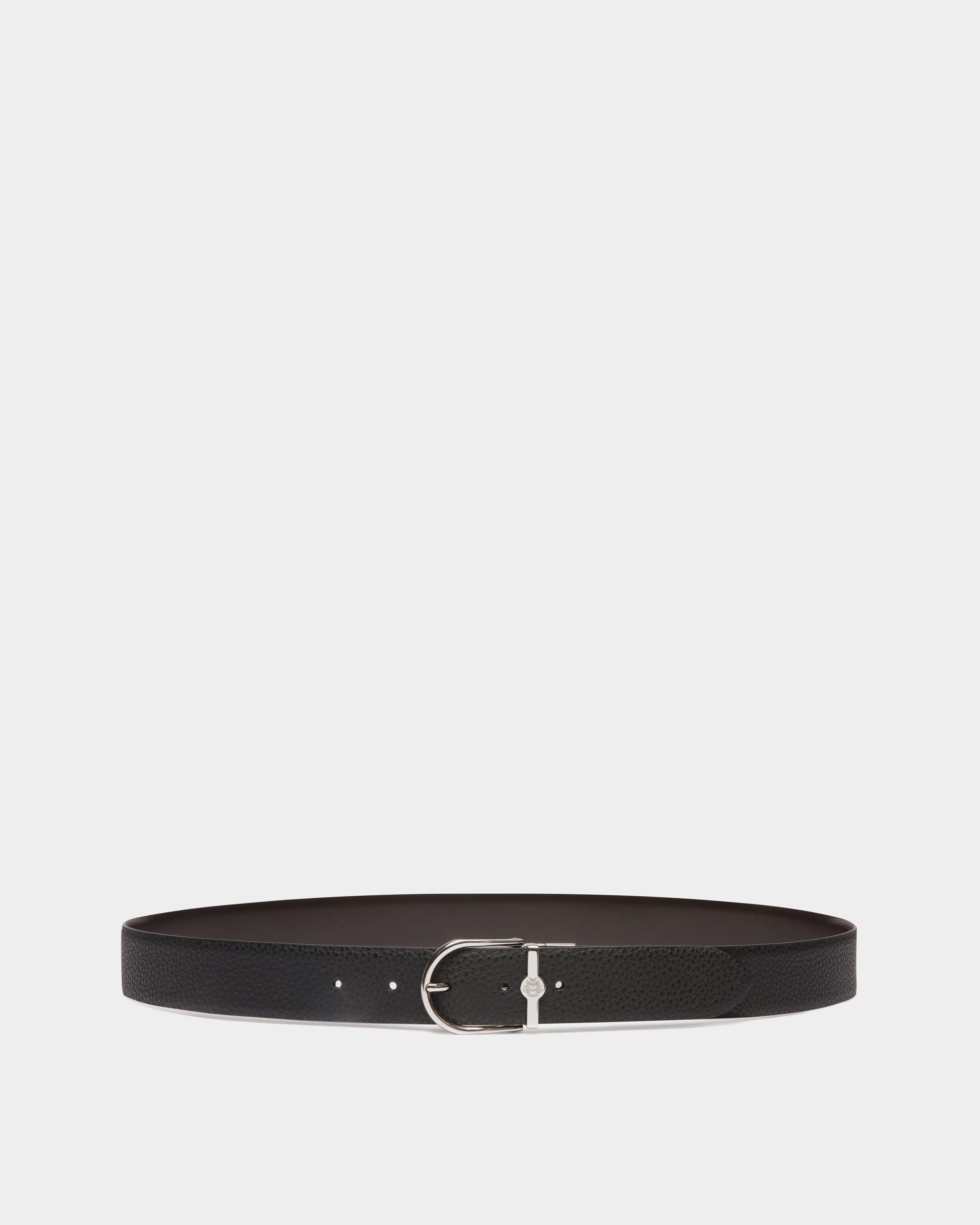 Hanky 35mm リバーシブル ベルト ブラック＆ブラウン レザー - 男性 - Bally - 01