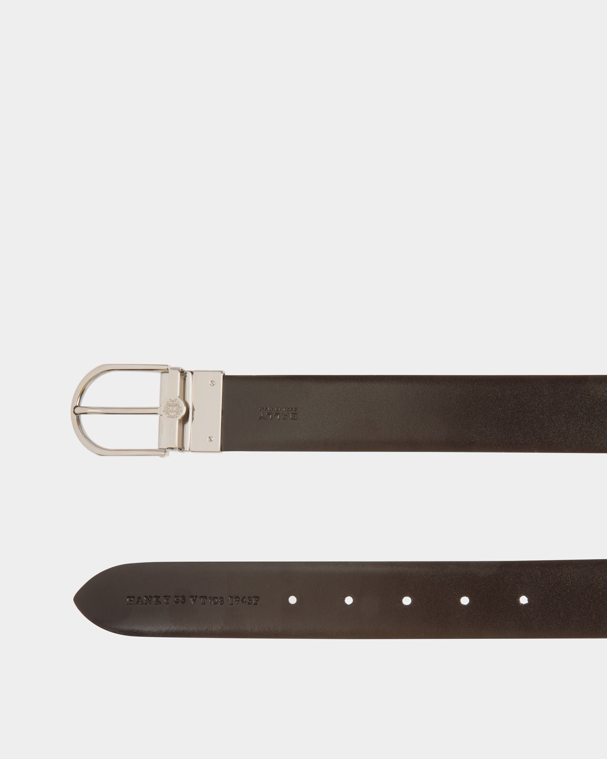 Hanky 35mm リバーシブル ベルト ブラック＆ブラウン レザー - 男性 - Bally - 02