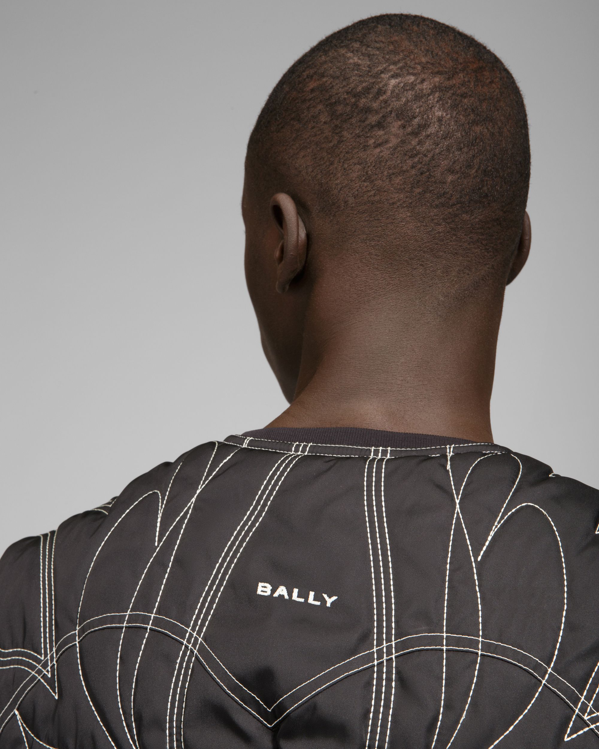 パターン ジレ ブラック リサイクルナイロン ジレ - 男性 - Bally - 05