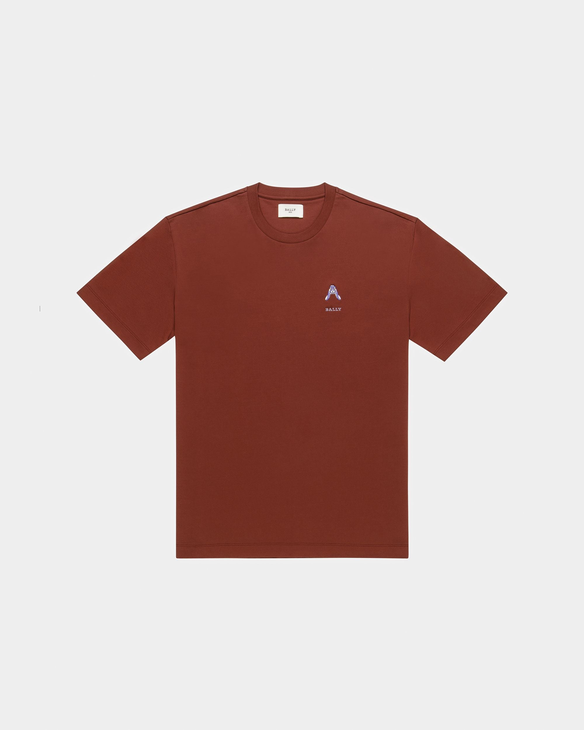 ラビット ロゴエンブロイダリー Tシャツ ヘリテージレッド コットン Tシャツ - 男性 - Bally - 05