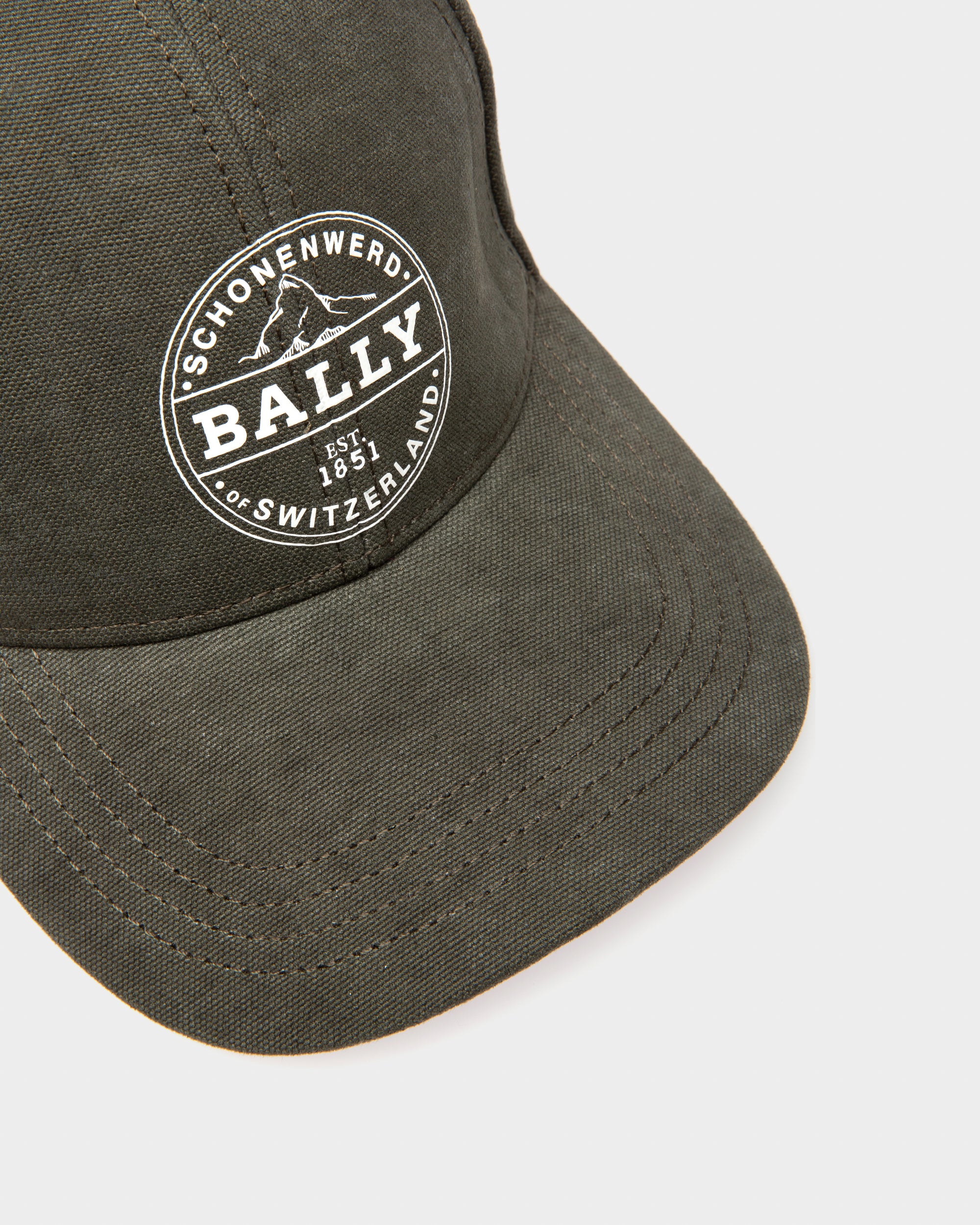 グリーン オーガニックコットン ベースボールキャップ - 男性 - Bally - 03