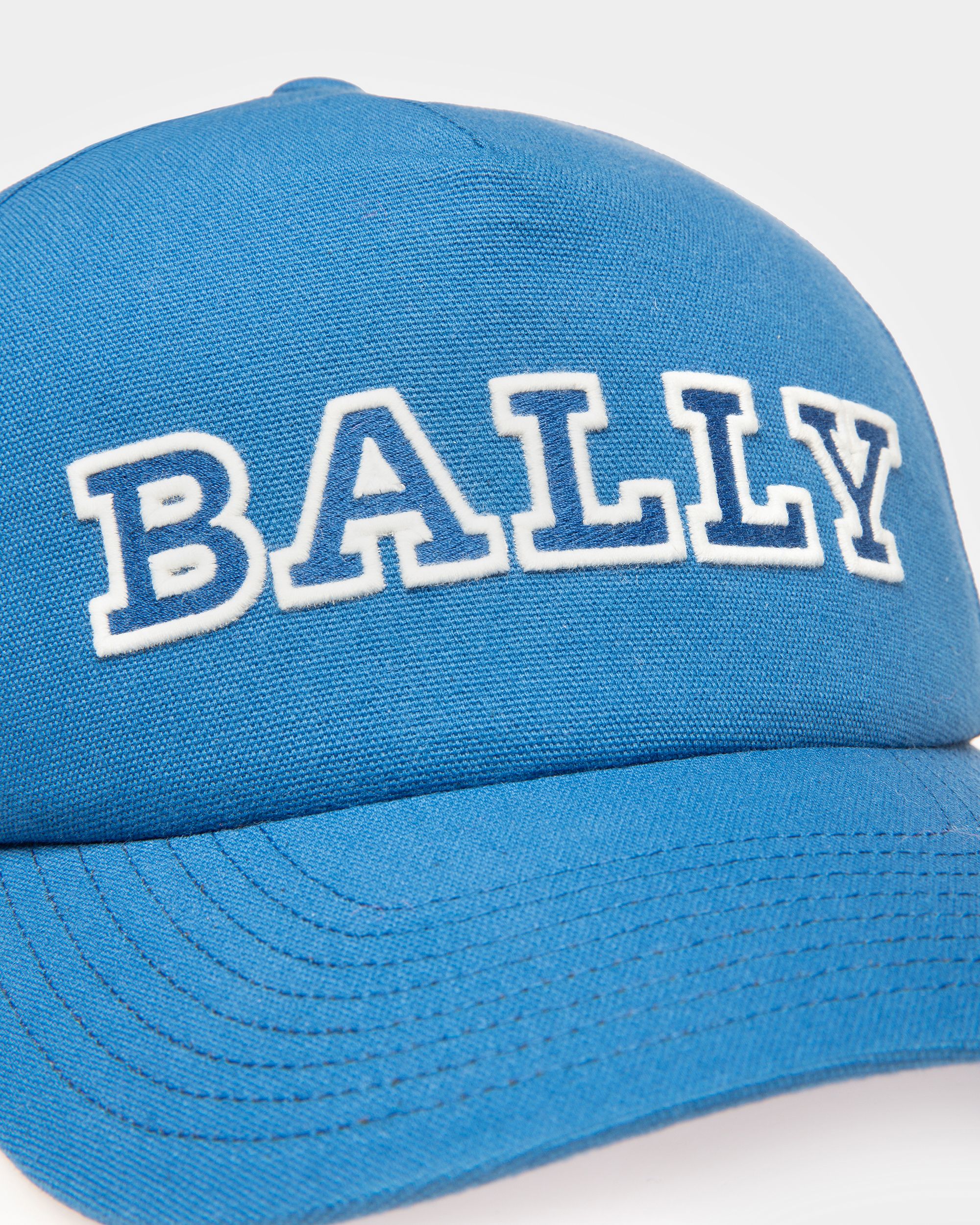 ブルーネオン コットン ベースボールキャップ - 男性 - Bally - 03