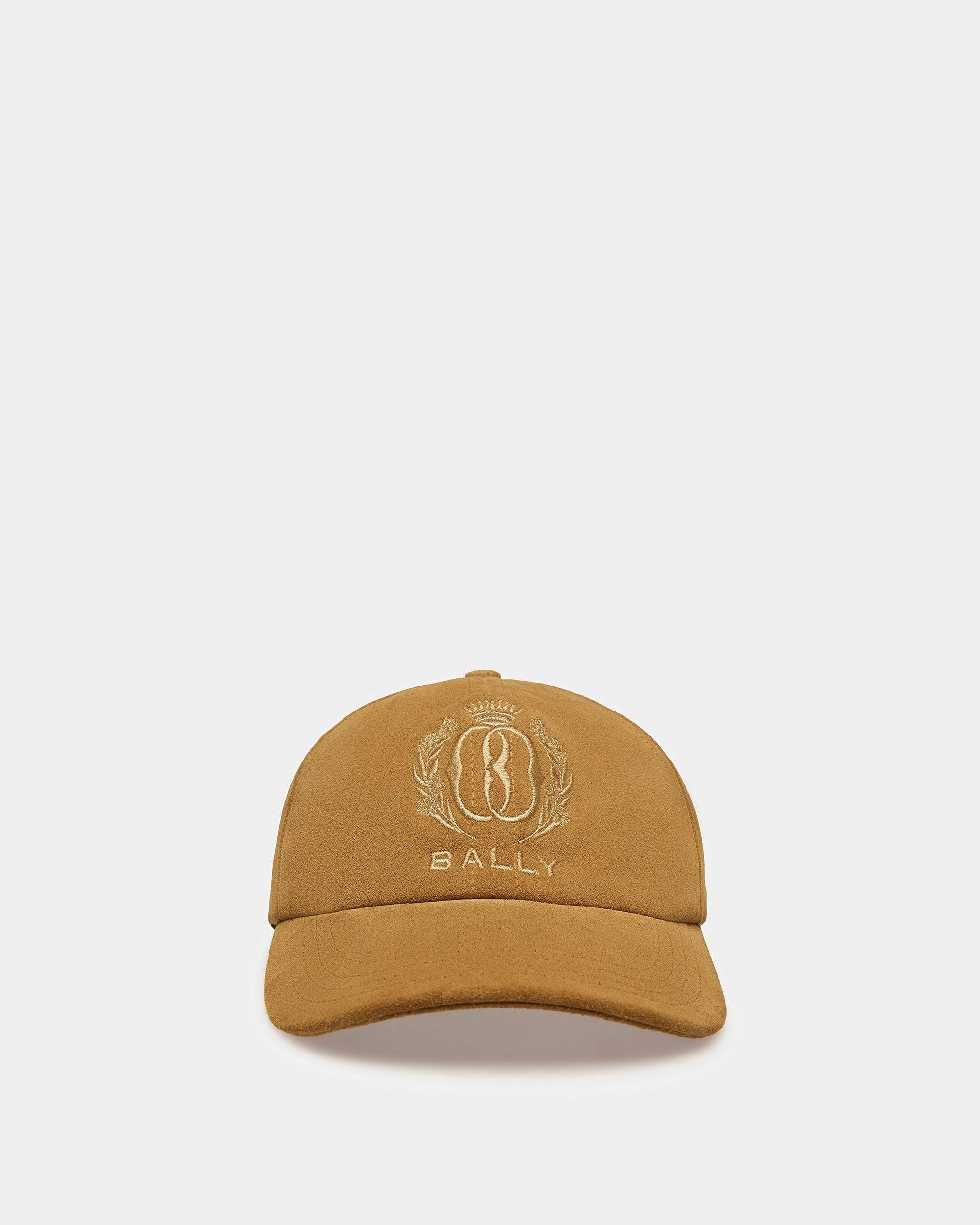 エンブロイダリー ベースボールキャップ デザートブラウン レザー - 男性 - Bally - 01