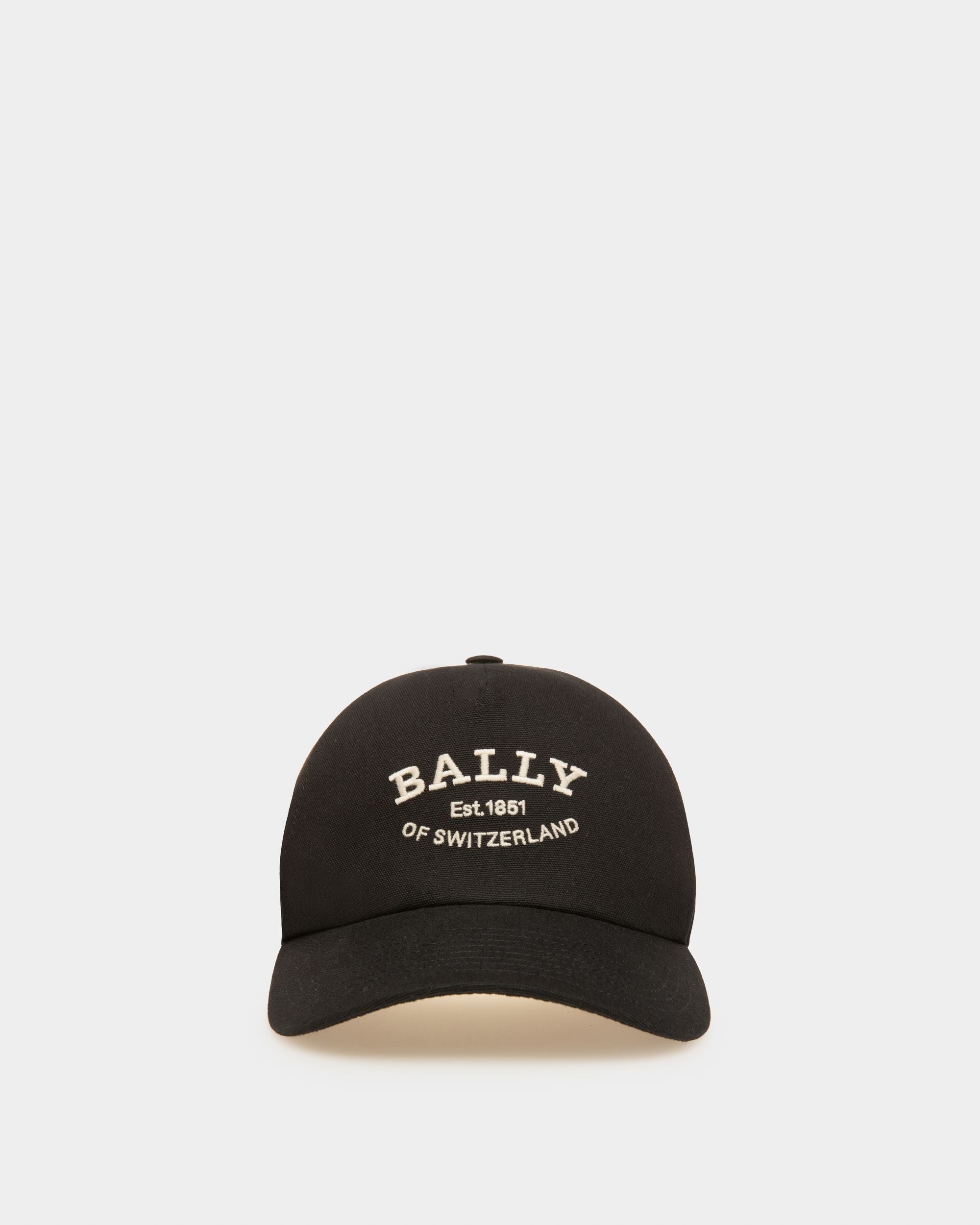 ロゴ ベースボールキャップ ブラック コットン キャップ - 男性 - Bally - 01